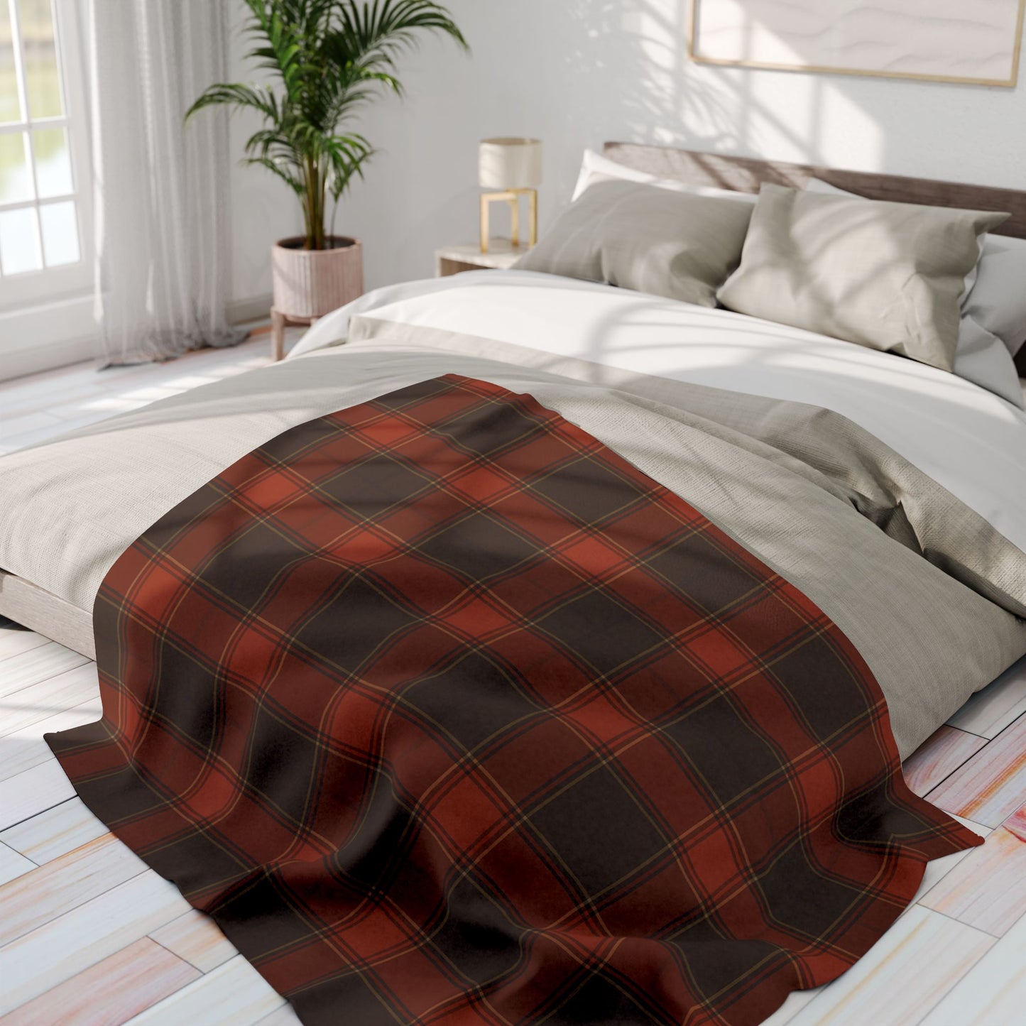 Cozy Arctic Fleece Blanket, Warm Throw, Plaid Blanket, Winter Blanket, Soft Throw, Holiday Blanket, Snuggle Blanket