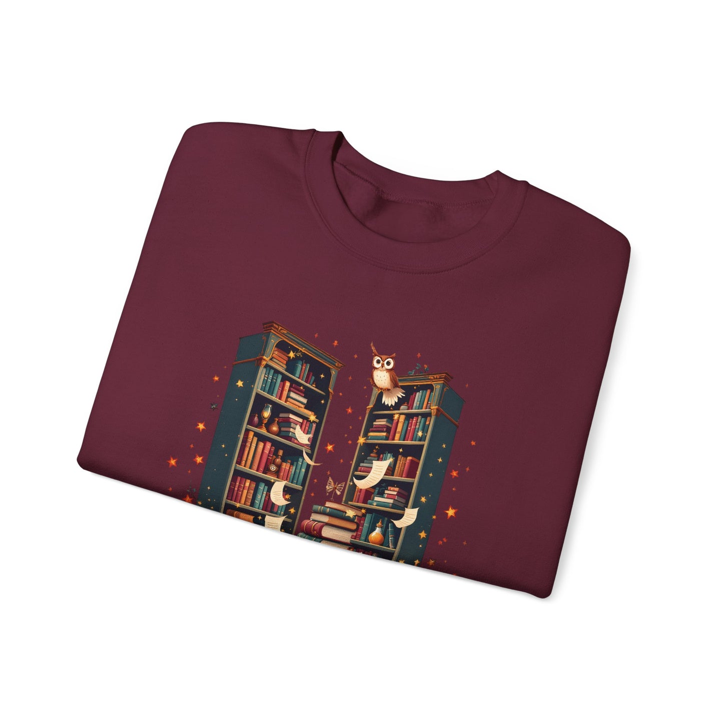 Cozy Book Lover Sweatshirt - Perfect Gift for Readers, Library Lovers, owl Lovers, Christmas, Literary Gifts
