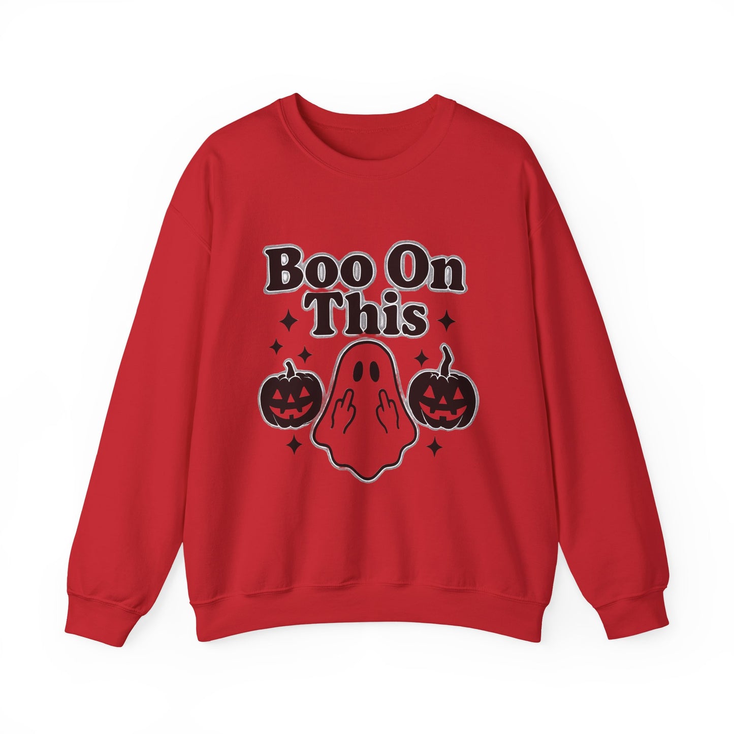 Boo on This Ghosty Sweatshirt, Step into the spirit of the season with our 'Boo on this, Ghosty Sweatshirt', a whimsical blend of warmth and ghost humor.