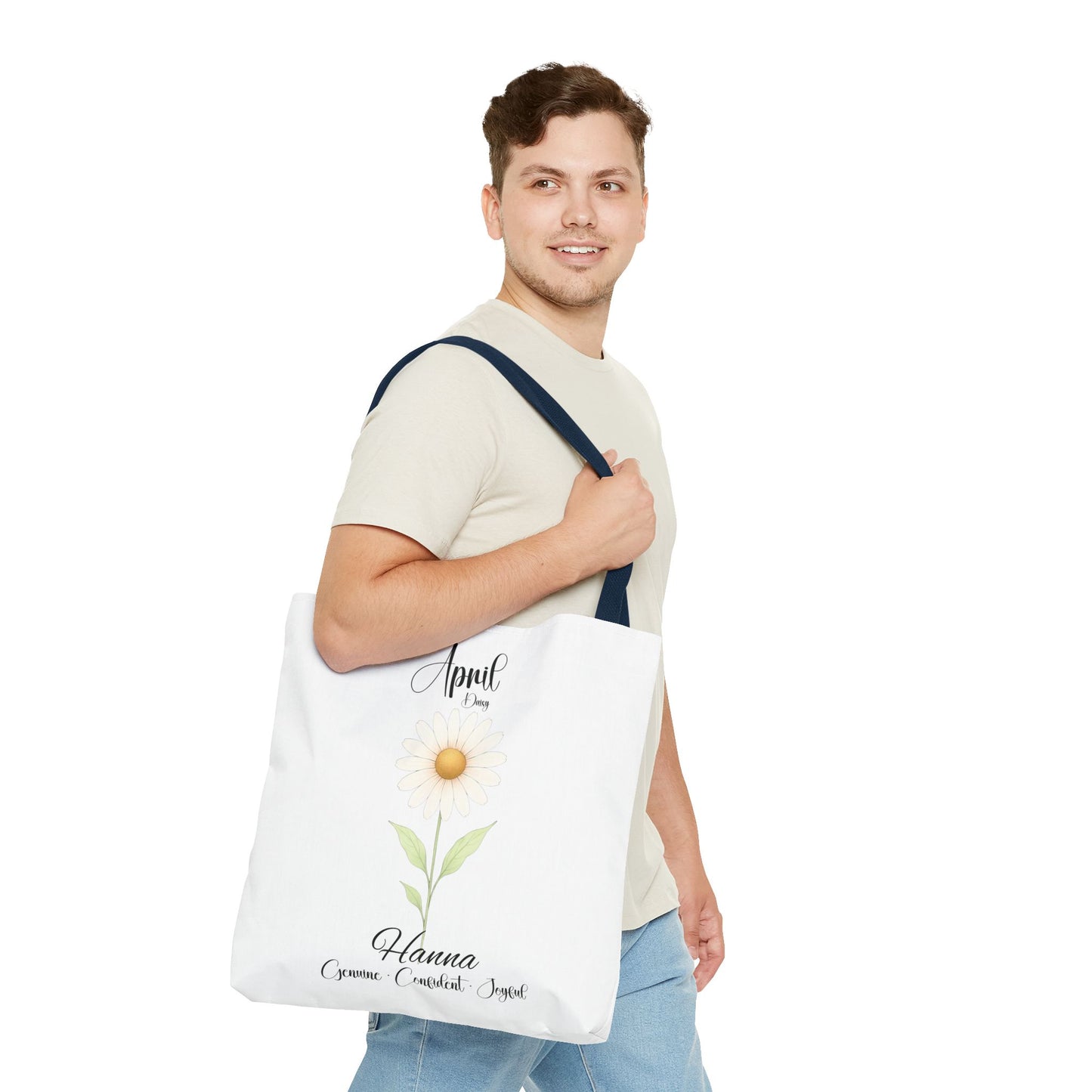 Custom birth month flower bag for her, milestone birthdays, bestfriend gift.