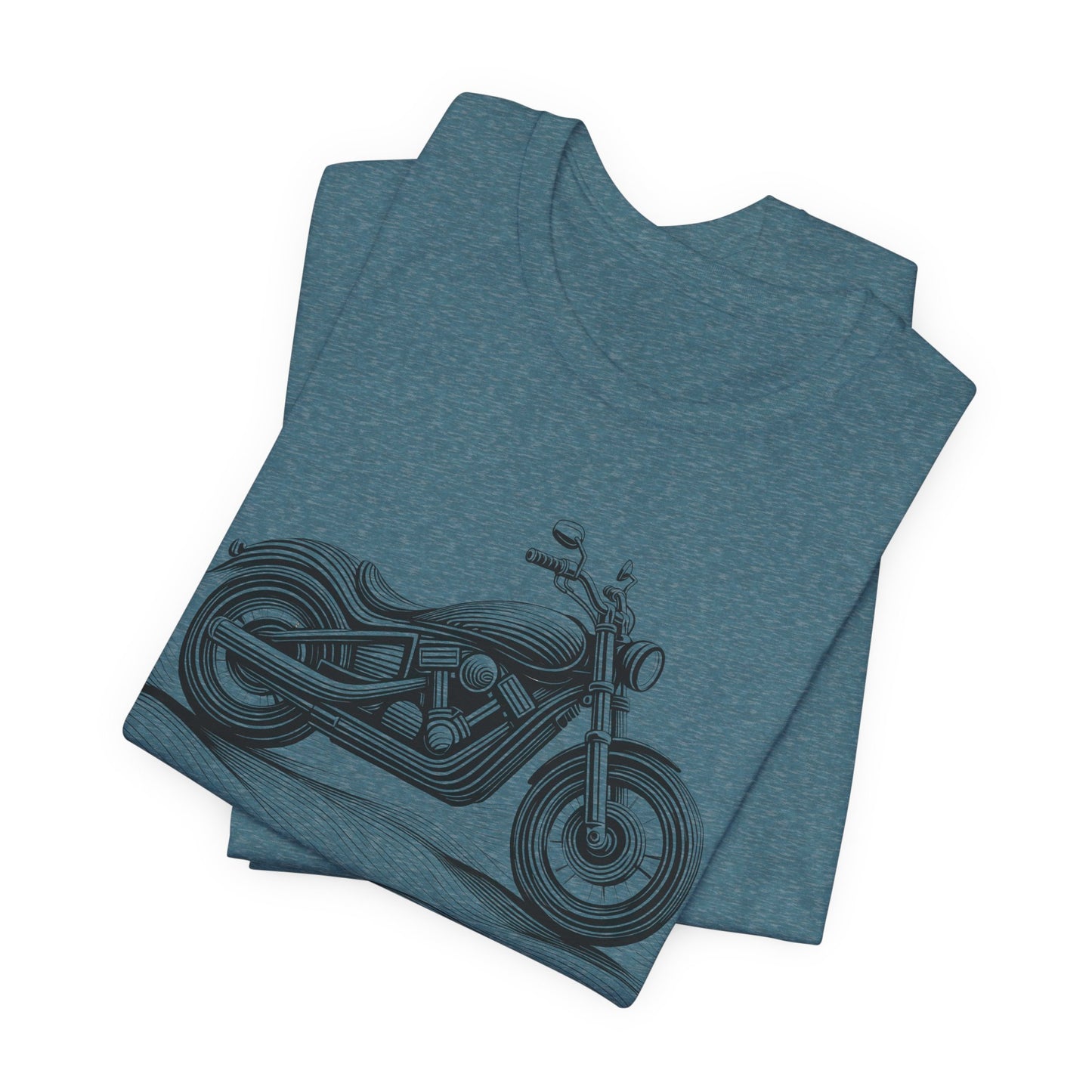 Cotton biker shirt, streetwear tee, biker apparel, motorcycle gift.