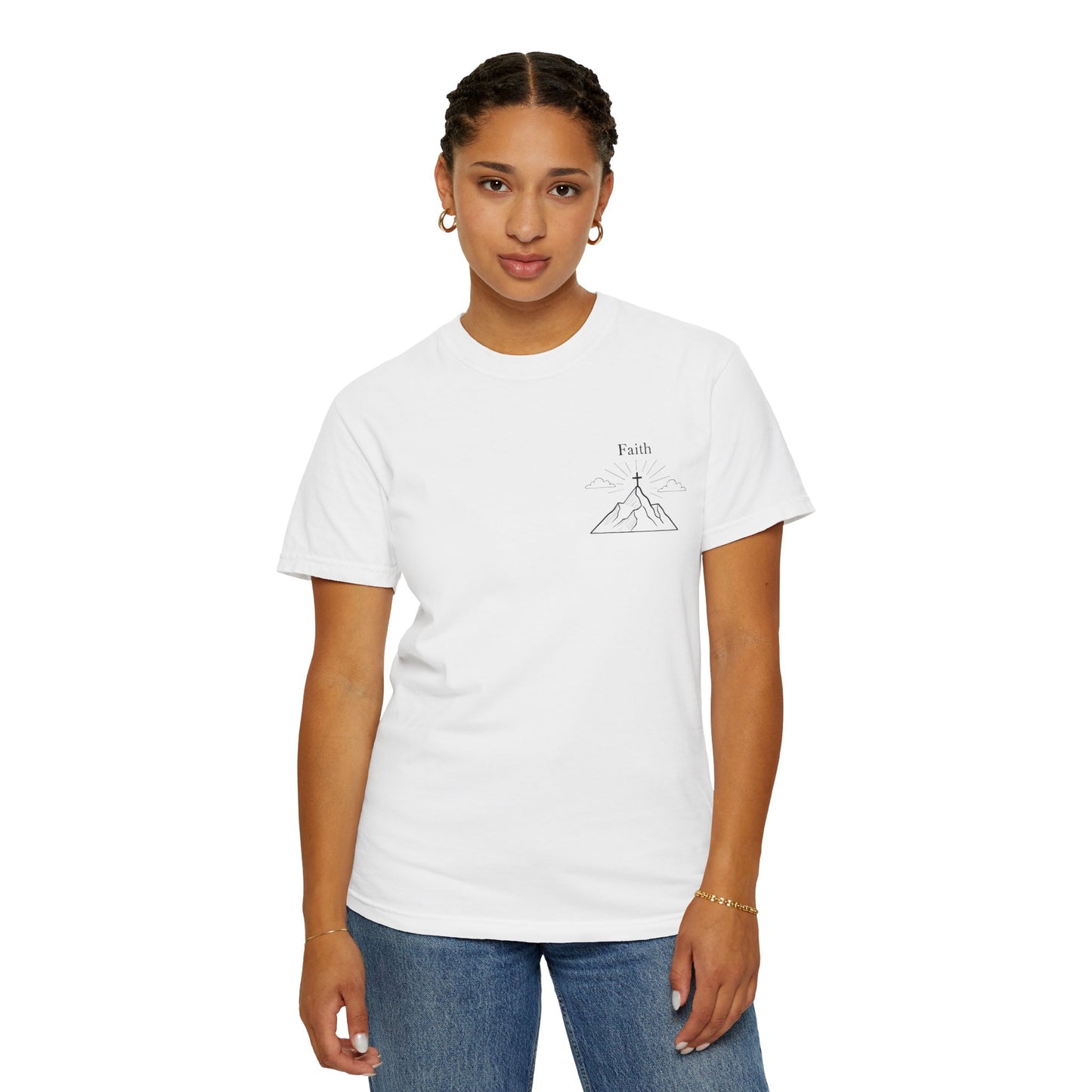 Faith Moves Mountains Comfort Colors Tee,Christianity Gift, Christianity Shirt,Christian Merch, Jesus Christ Shirt, Religion, Christian Gift