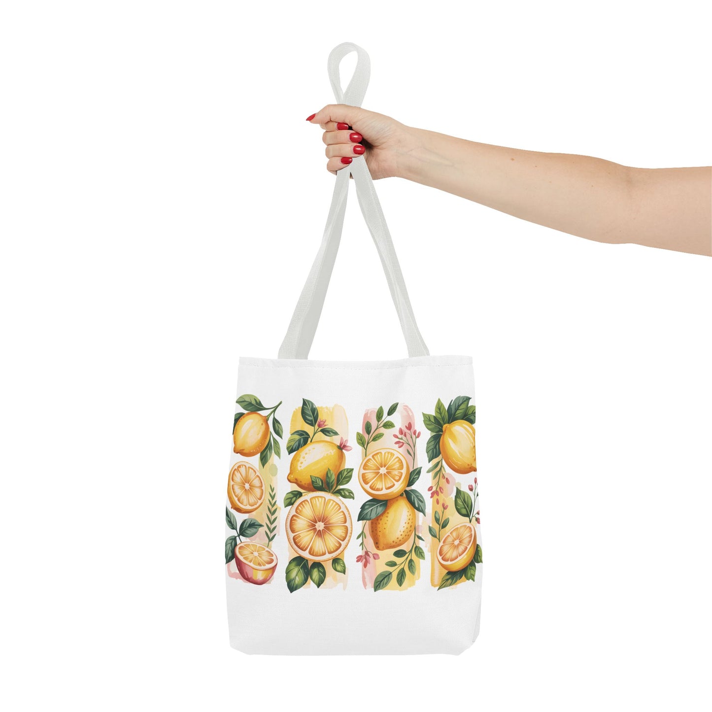 lemon tote bag, large grocery tote, alternative gifts