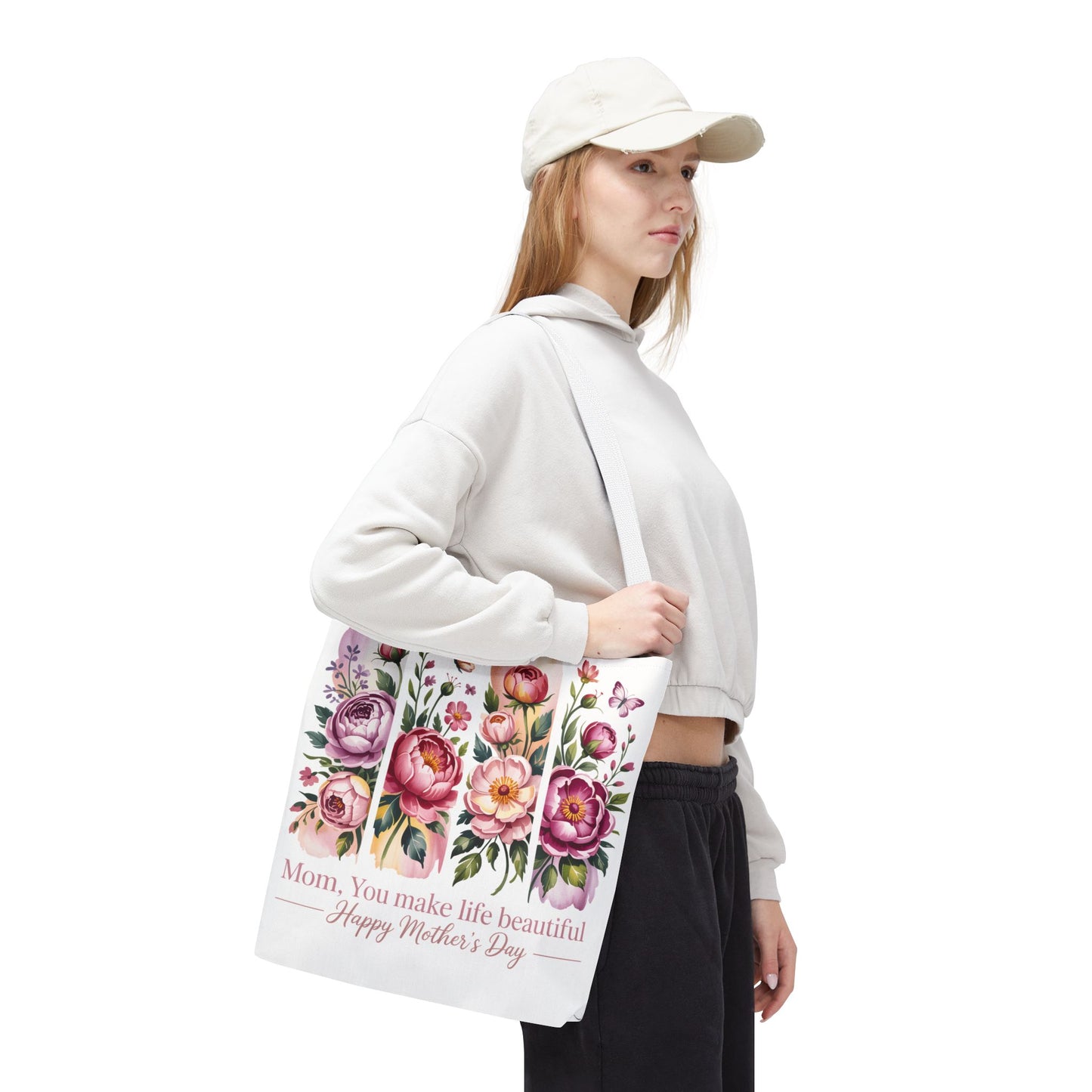 mom tote bag, mothers day gift reusable tote bag