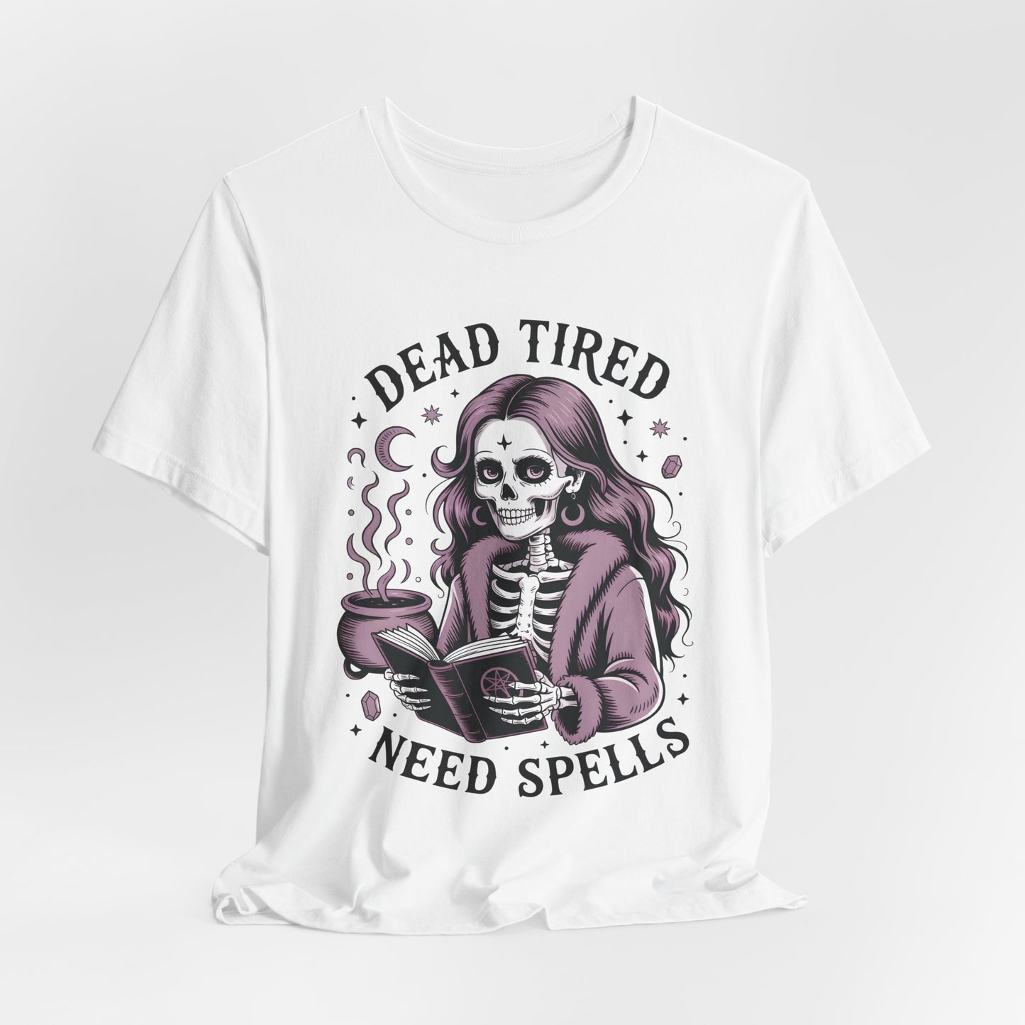 Dead Tired Need Spells Witchy T-Shirt, Skeleton Graphic Tee, witchy stuff,  Witchcraft Shirt, Witchy Clothes, Witchcore, Wiccan Apparel
