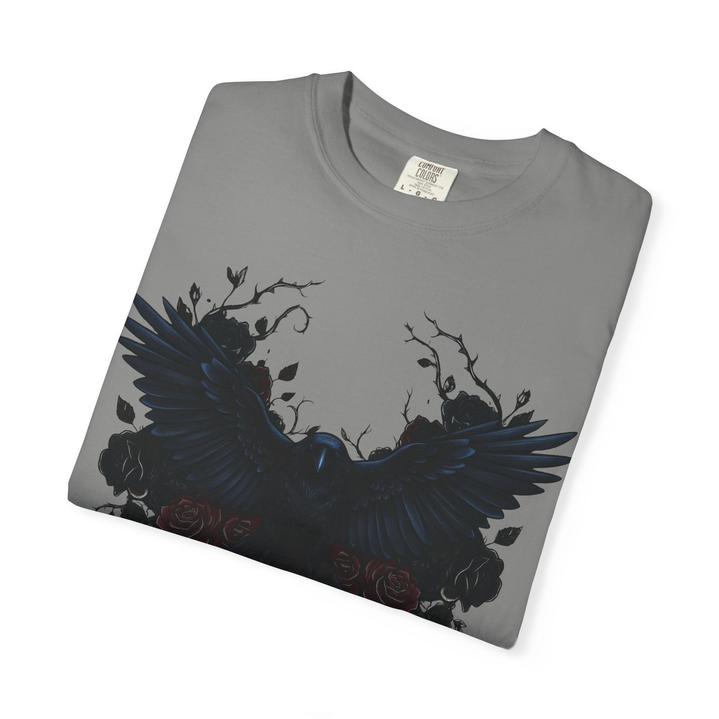 Dark Raven Gothic Apparel  | Unisex Cotton Shirt | Dark Aesthetic  | Alternative Goth T-Shirt
