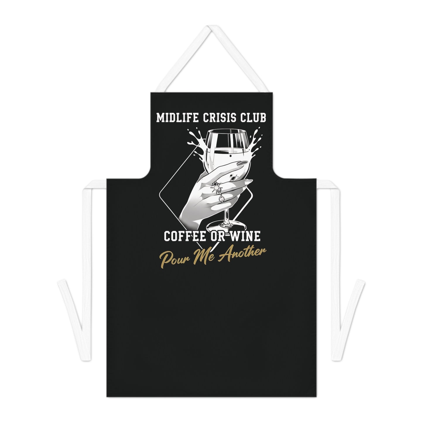 Midlife Crisis Club Apron, Funny Kitchen Apron, Cooking Apron for Women, 40th Birthday Gift, Menopause Gift, Xmas Stocking Filler