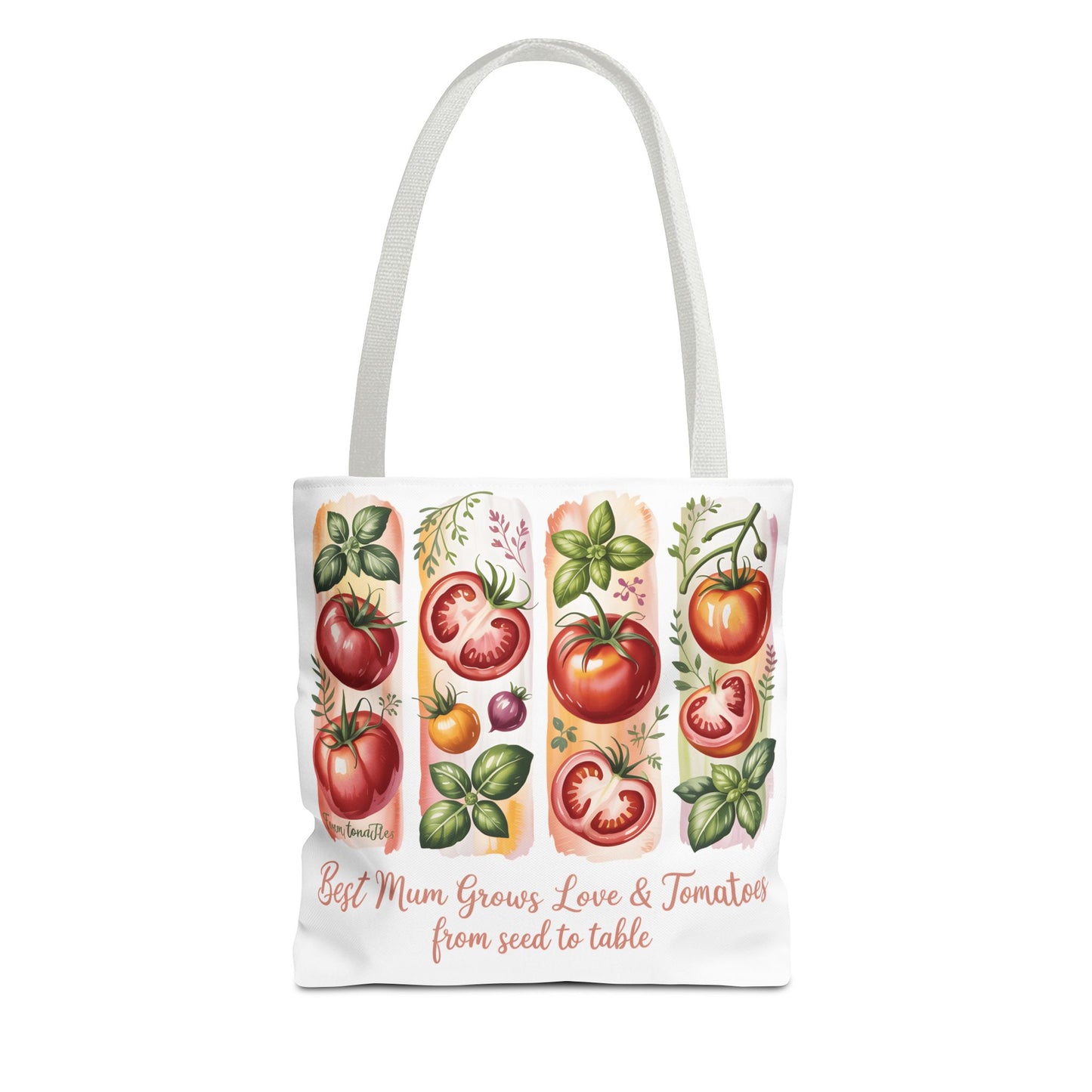 Best Mom Tote Bag, Tomato Garden Lover Design, Perfect Mothers Day Gift for Moms Who Love Gardening and Nature
