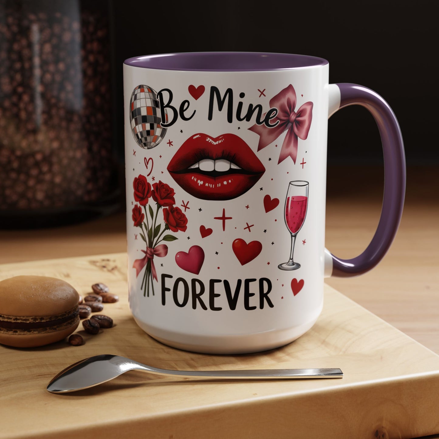Ceramic valentine gift, Valentines day cup,  wife gift ideas, anniversary mug.