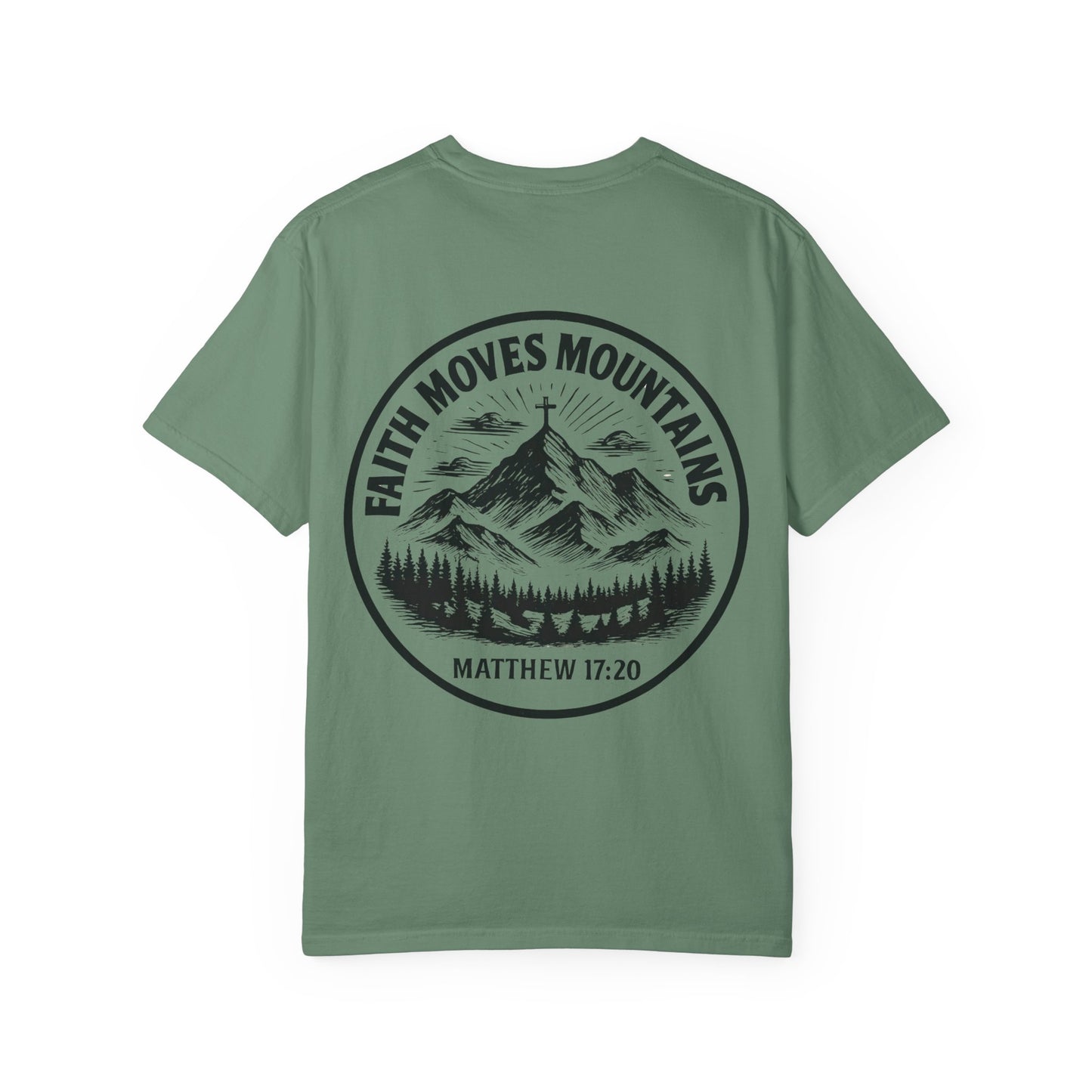 Faith Moves Mountains Comfort Colors Tee,Christianity Gift, Christianity Shirt,Christian Merch, Jesus Christ Shirt, Religion, Christian Gift