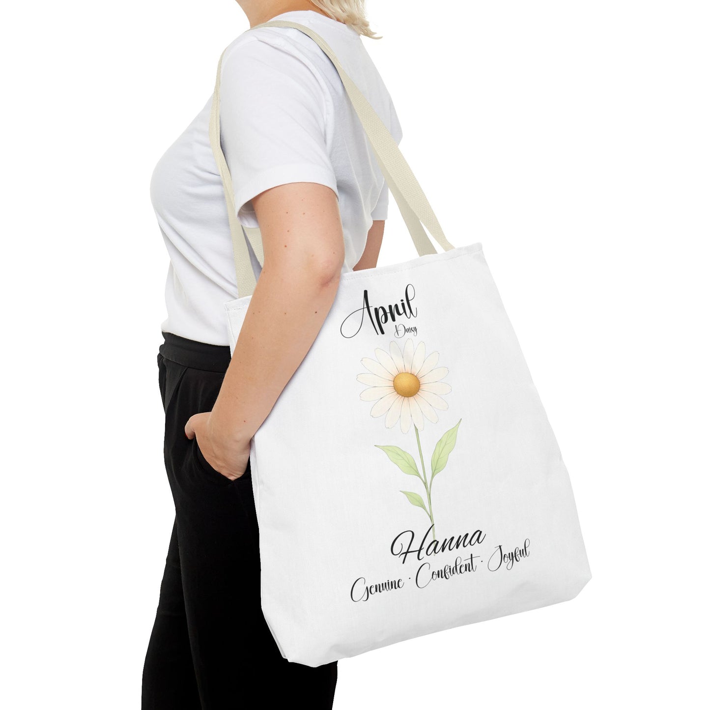 Custom birth month flower bag for her, milestone birthdays, bestfriend gift.