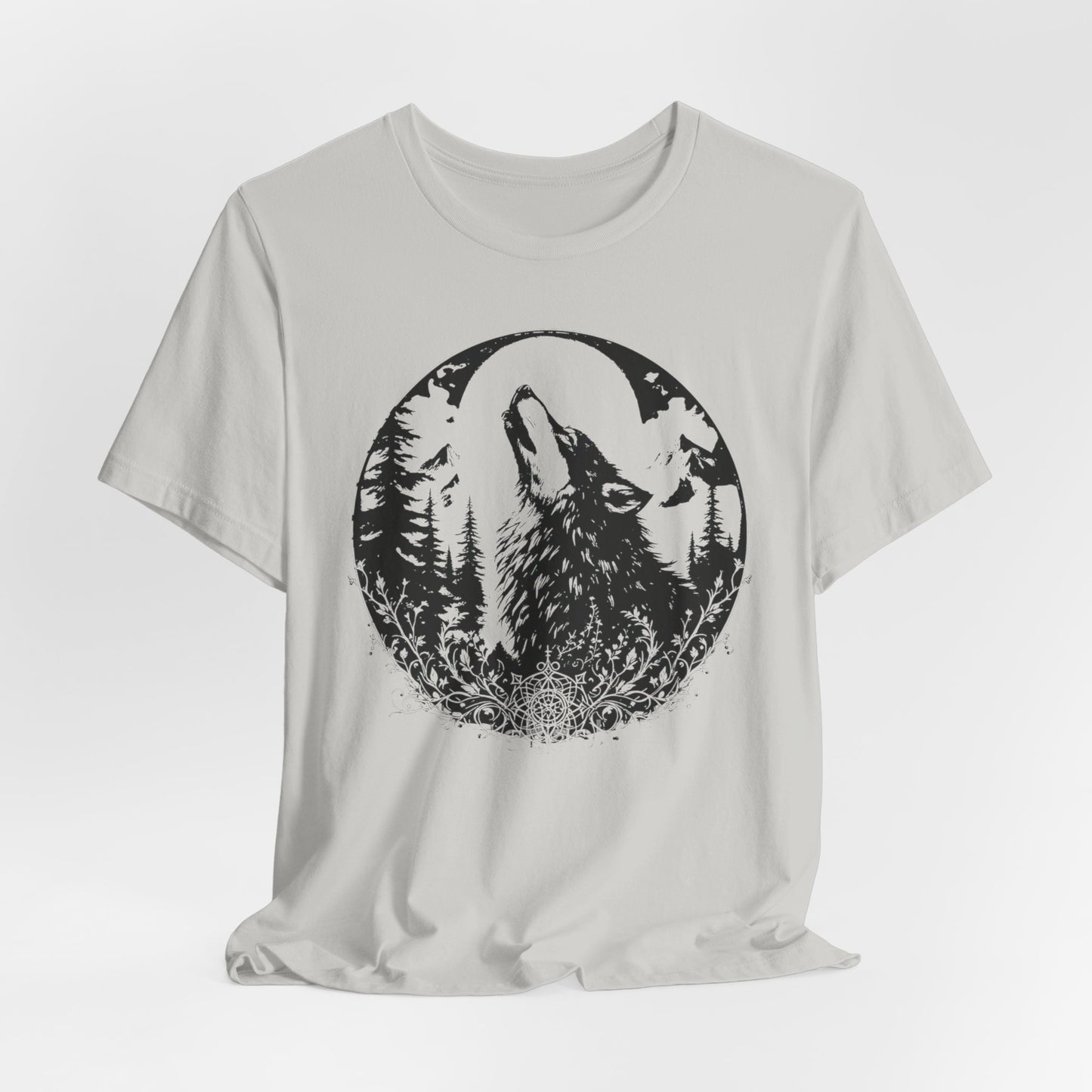 Wolf Graphic Shirt, wilderness tee, alt gifts for her, 90s grunge top.