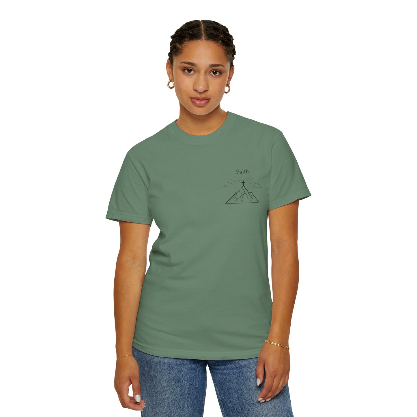 Faith Moves Mountains Comfort Colors Tee,Christianity Gift, Christianity Shirt,Christian Merch, Jesus Christ Shirt, Religion, Christian Gift