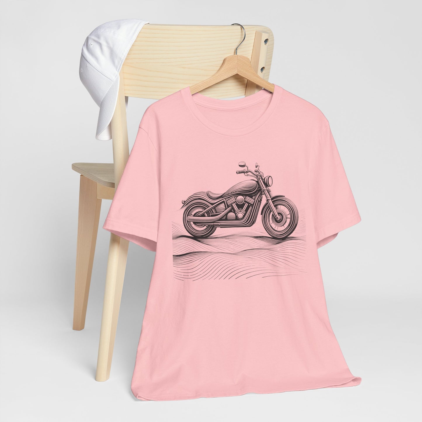 Cotton biker shirt, streetwear tee, biker apparel, motorcycle gift.