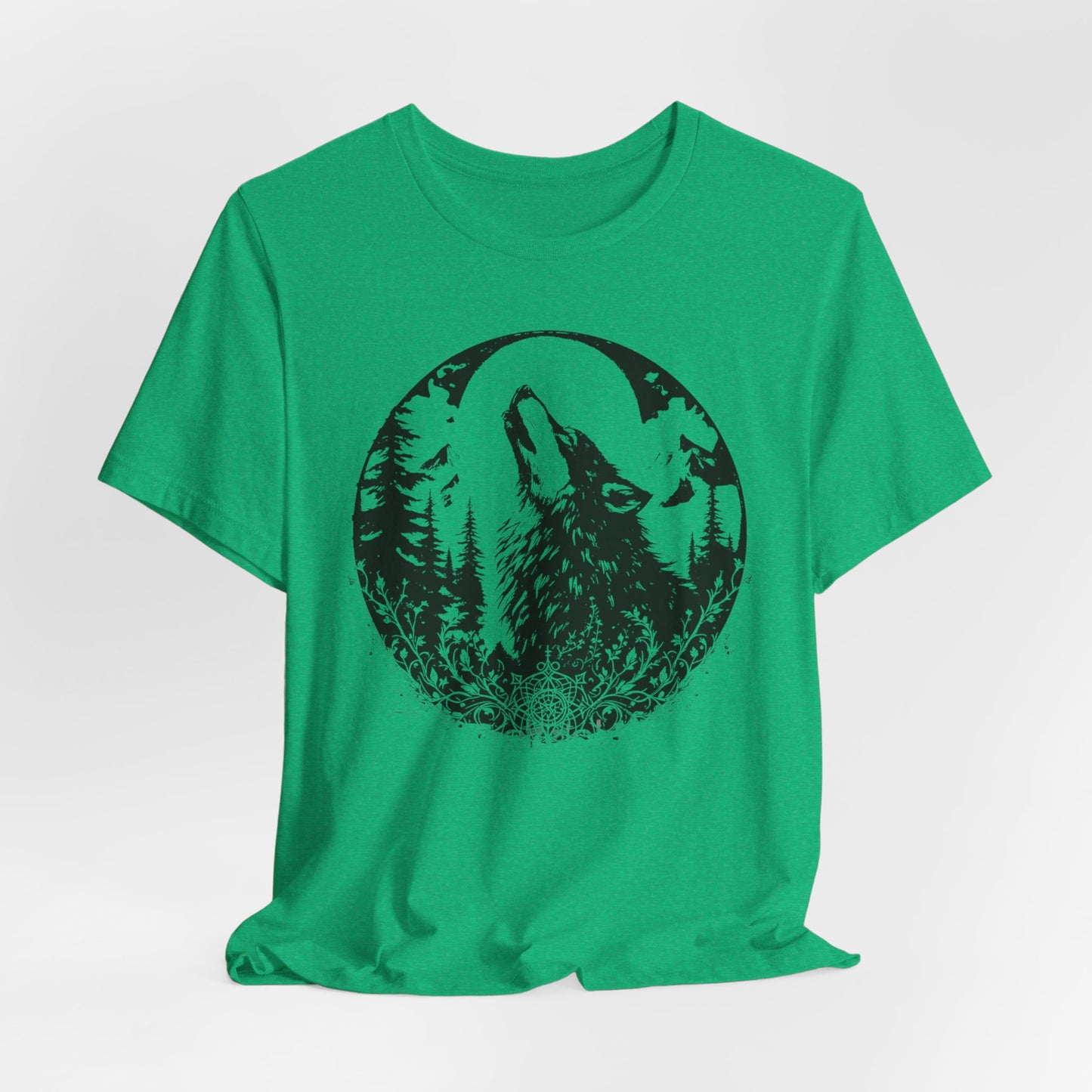 Wolf Graphic Shirt, wilderness tee, alt gifts for her, 90s grunge top.