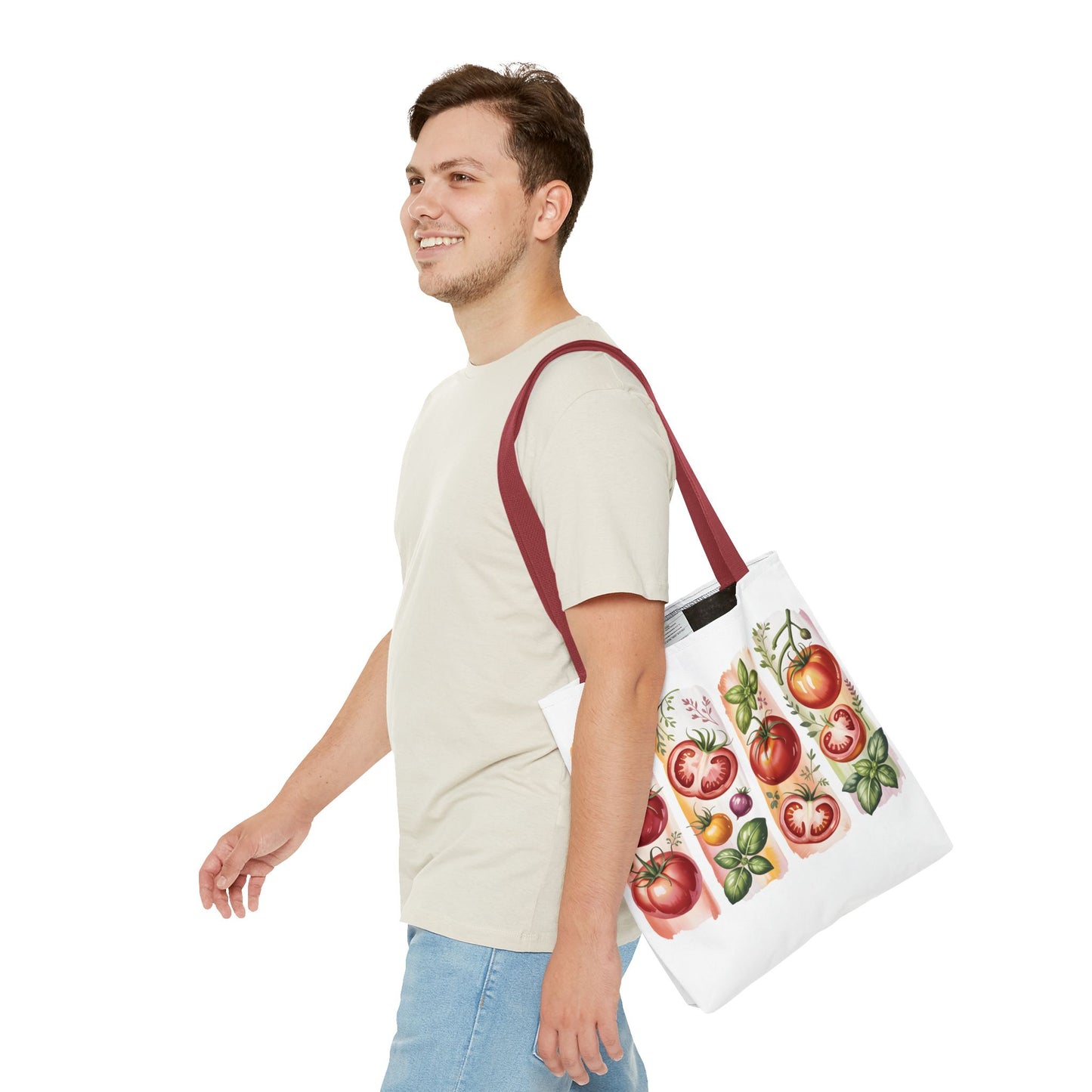 Tomatoes tote bag, farmers market bag, gift for dad