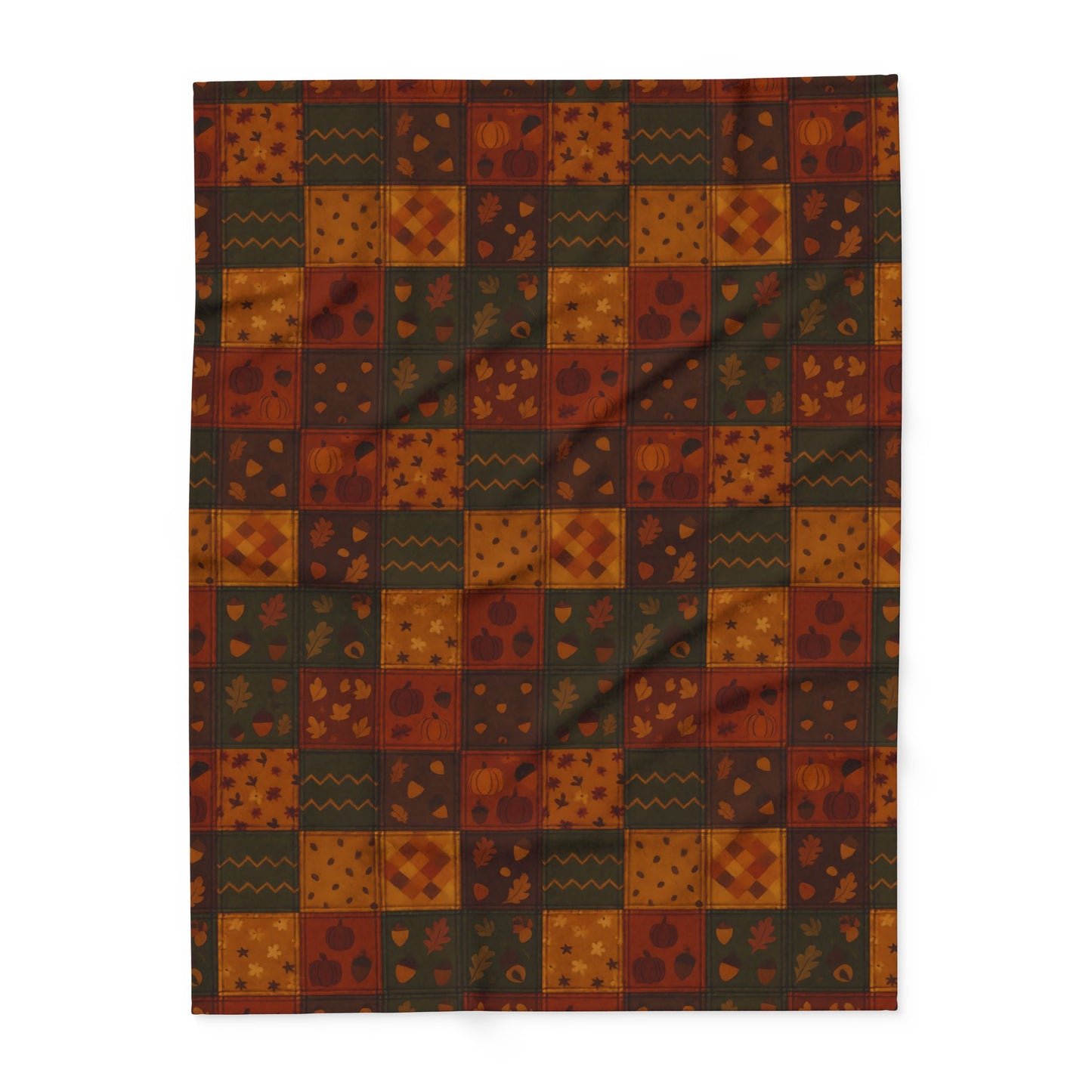 Cozy Autumnal Plaid Blanket, This thick blanket, with its rich blend of fall hues, adds a touch of sophistication to any autumnal home decor. Decor,
