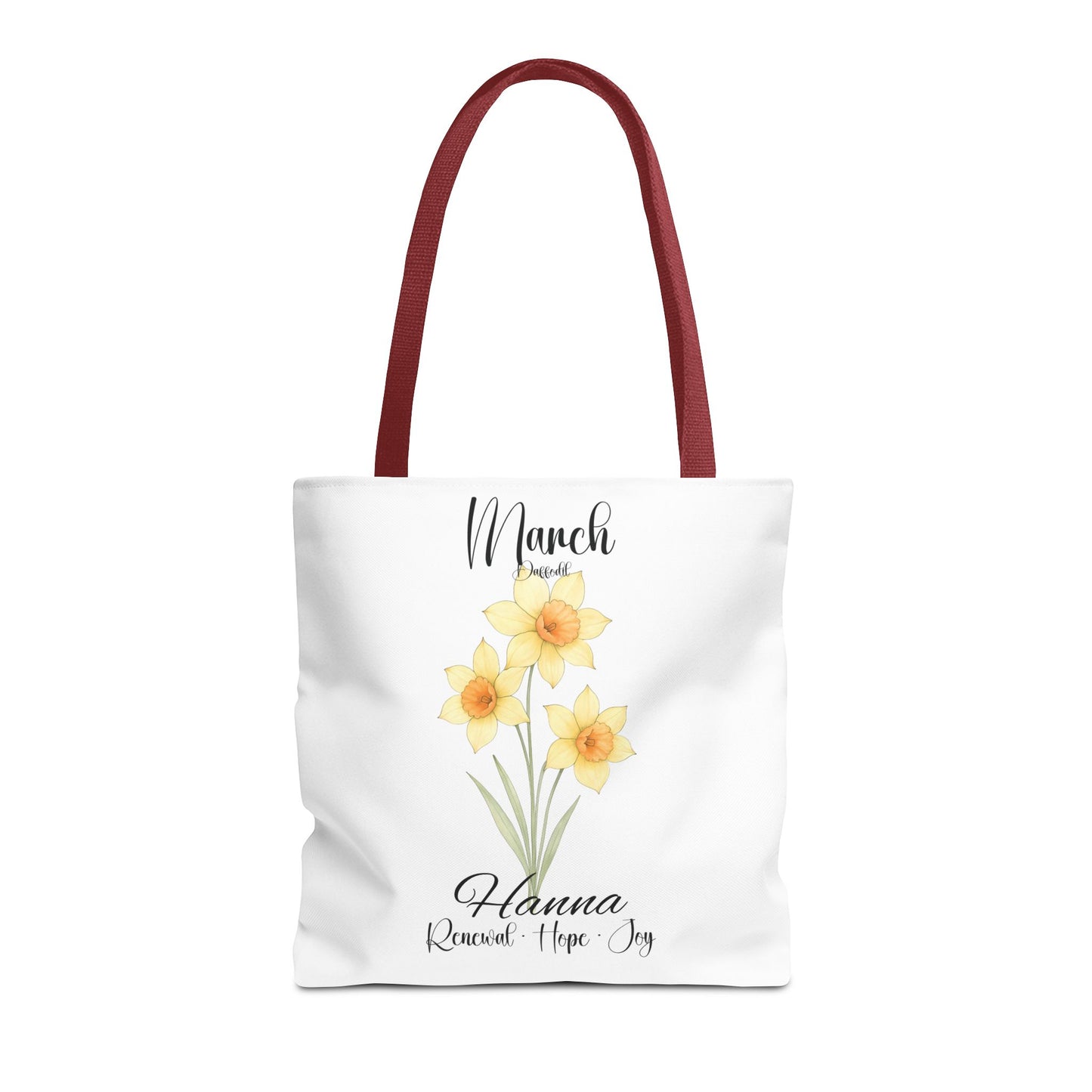 Custom botanical tote bag for her, birth month flower, milestone birthdays, bestfriend gift.