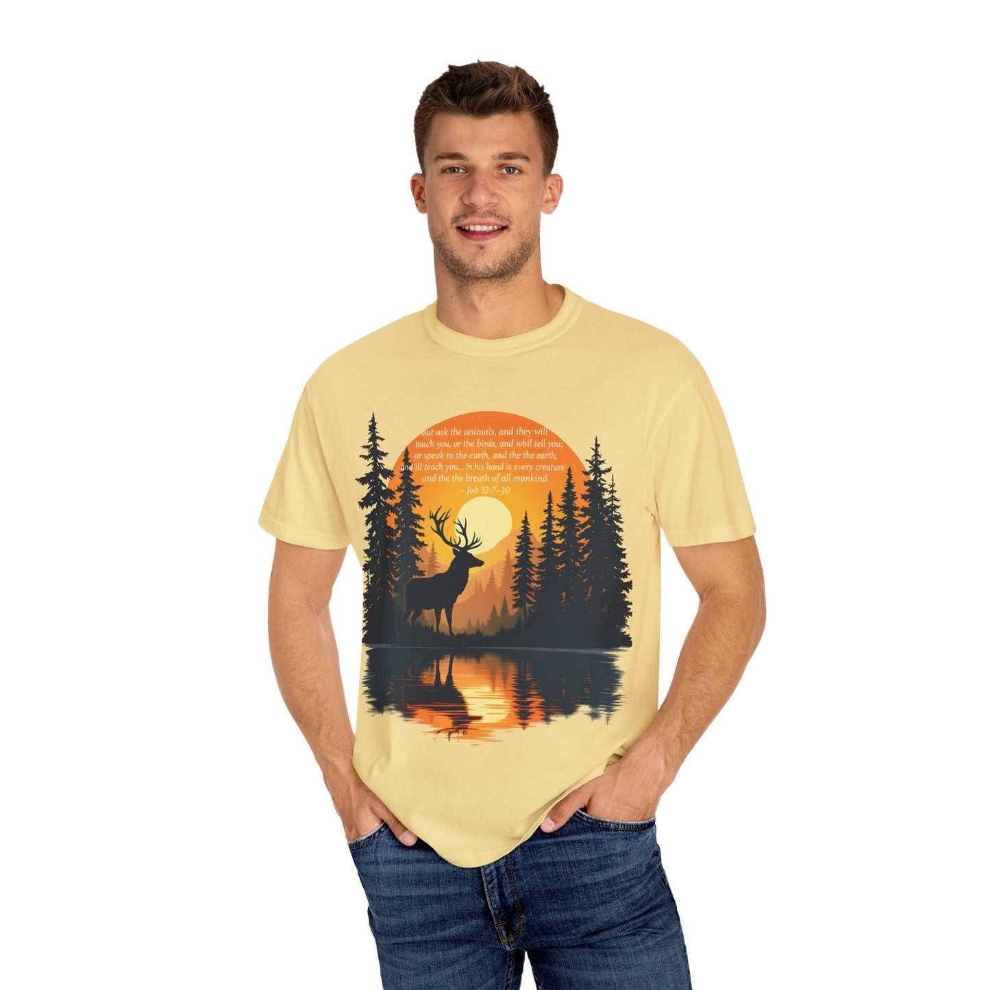 Faith in God and Nature T-shirt, this Christianity shirt makes an ideal addition to your collection of Christian clothes.