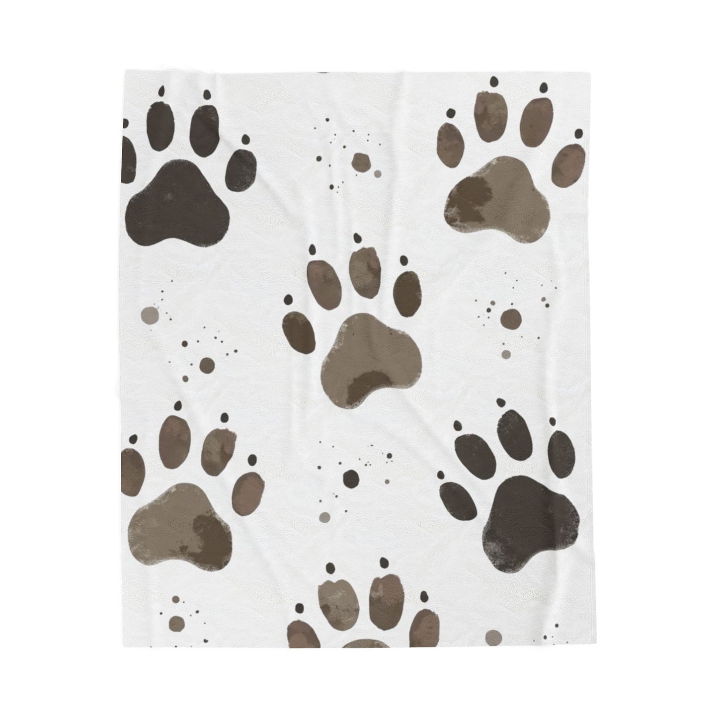 Plush Pet Paw Blanket, perfect for cozy nights in or lazy afternoons on the sofa. The vibrant print adds a playful touch to any room, making it an ideal addition to your home decor.