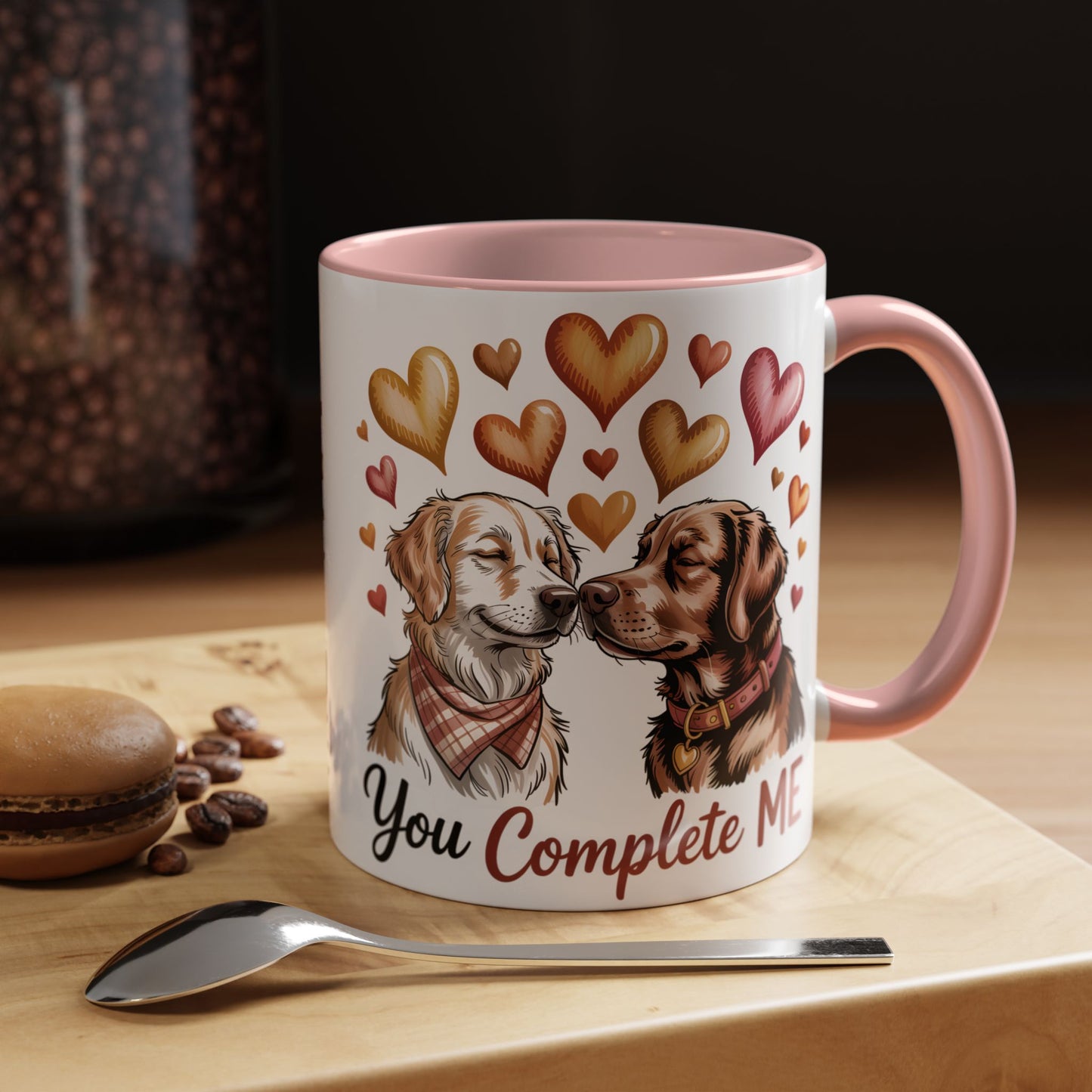 You Complete Me Mug | Cute Dog Lover Gift | Valentines Day Gift for Wife Husband |