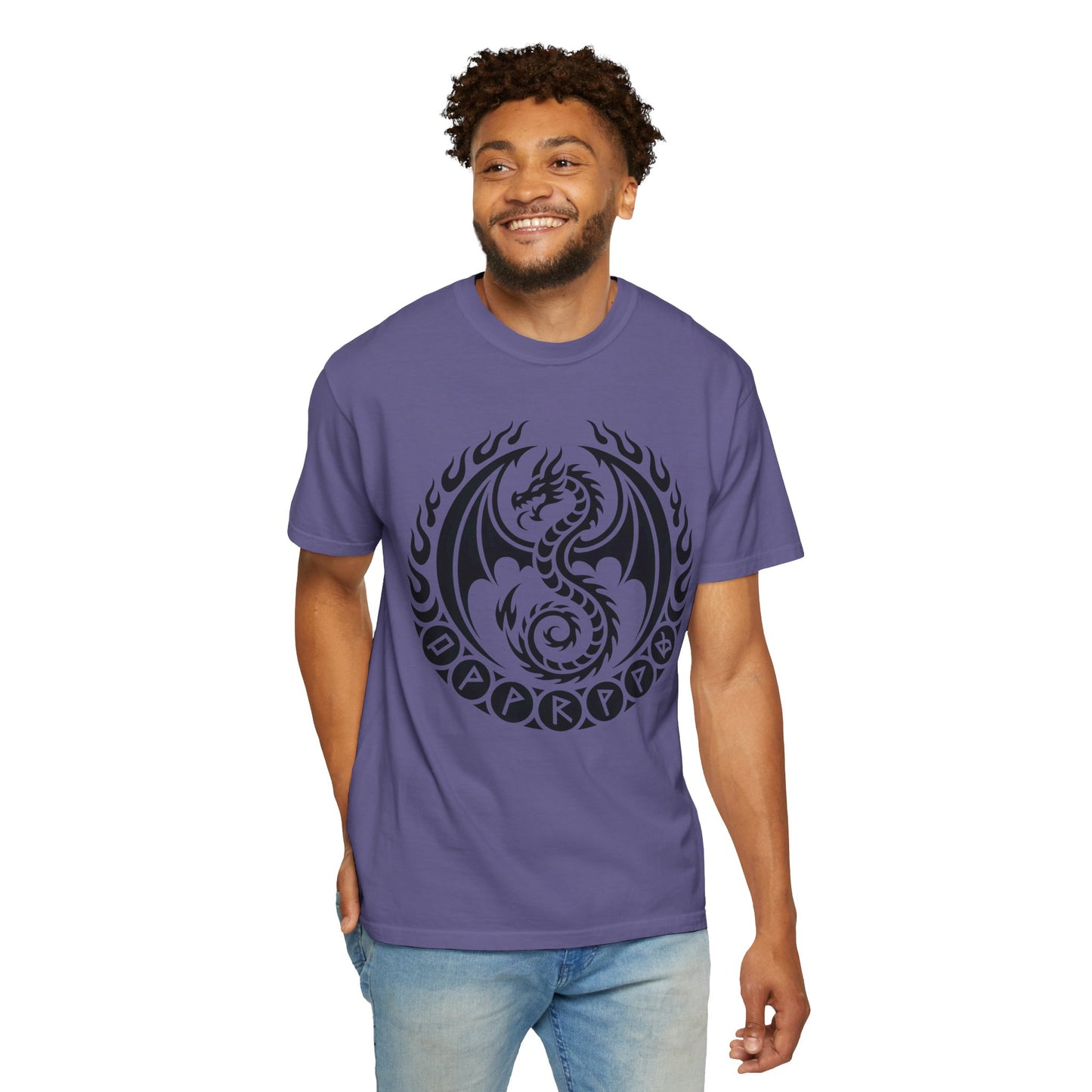 Comfort Colors dragon lovers viking shirt, norse mythology alternative gifts.