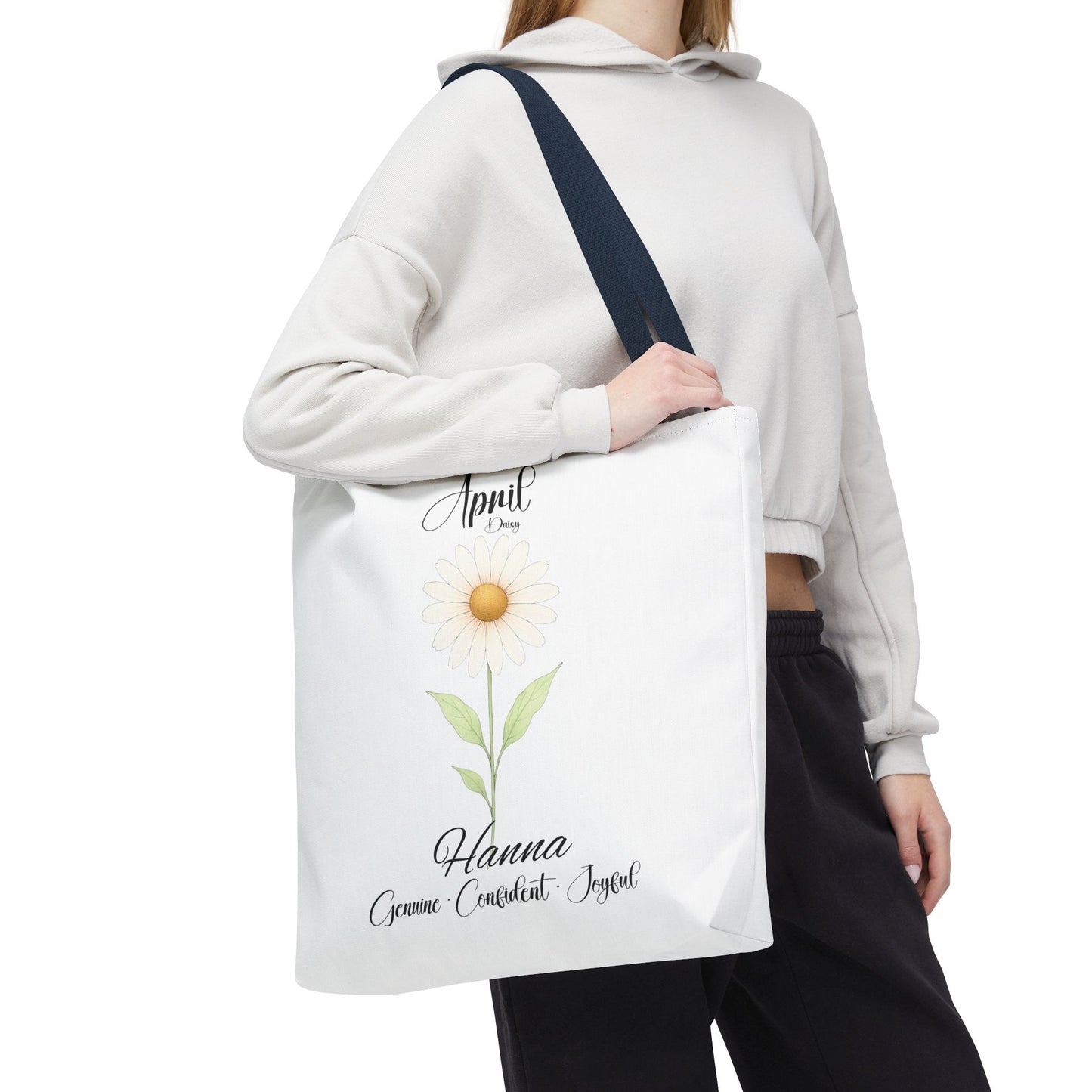 Custom birth month flower bag for her, milestone birthdays, bestfriend gift.