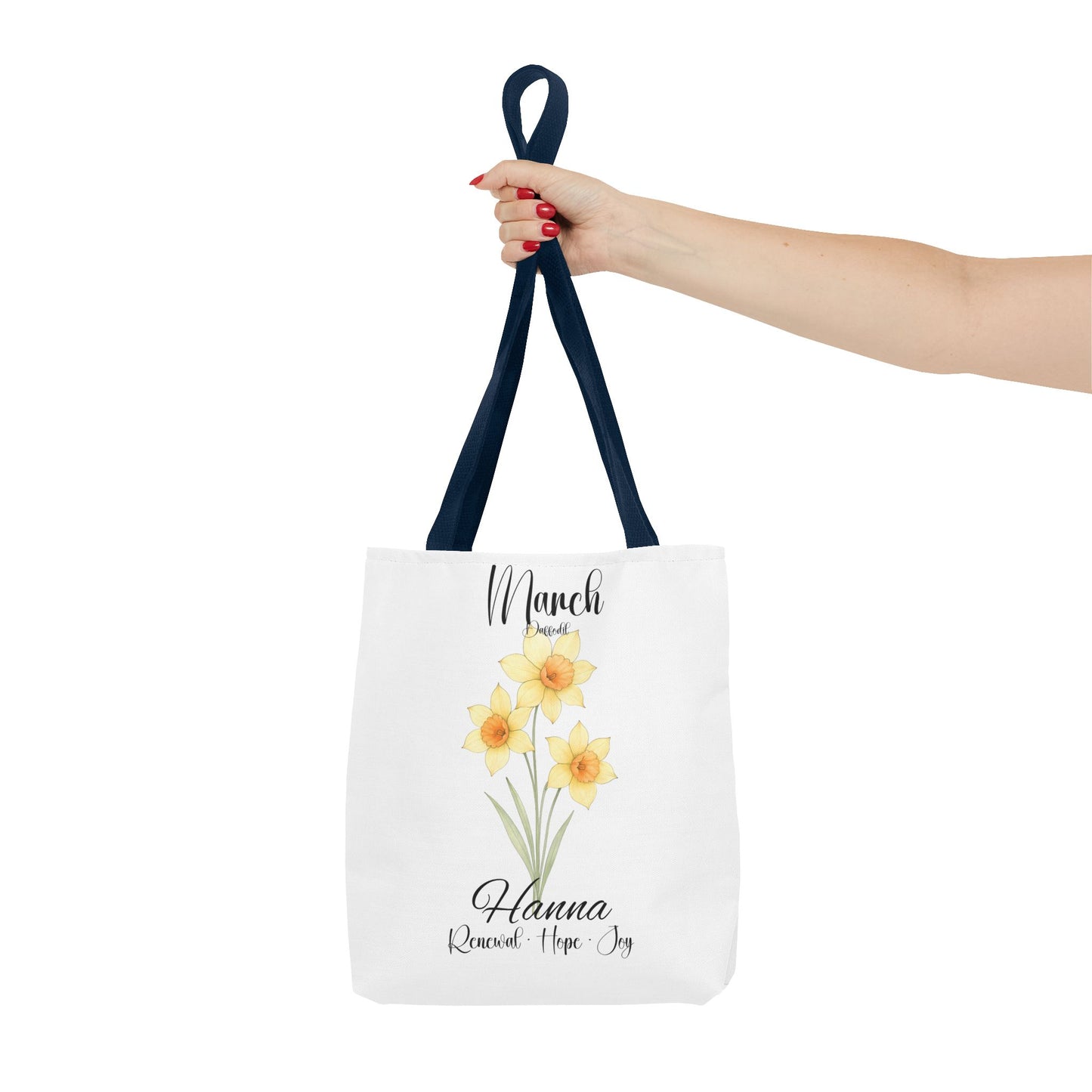 Custom botanical tote bag for her, birth month flower, milestone birthdays, bestfriend gift.