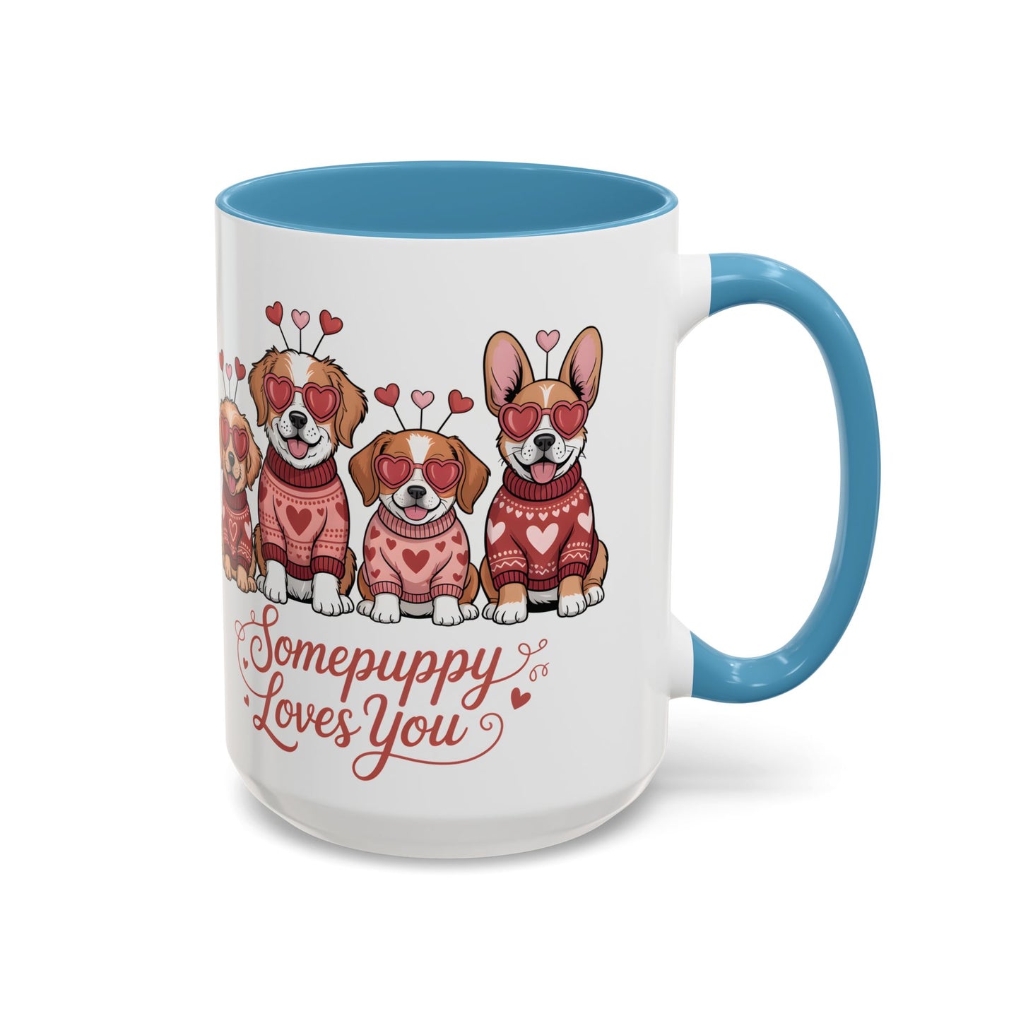 Valentine Dog Mug | Cute Puppy Coffee Cup | Dog Lover Gift | Valentines Day Mug |