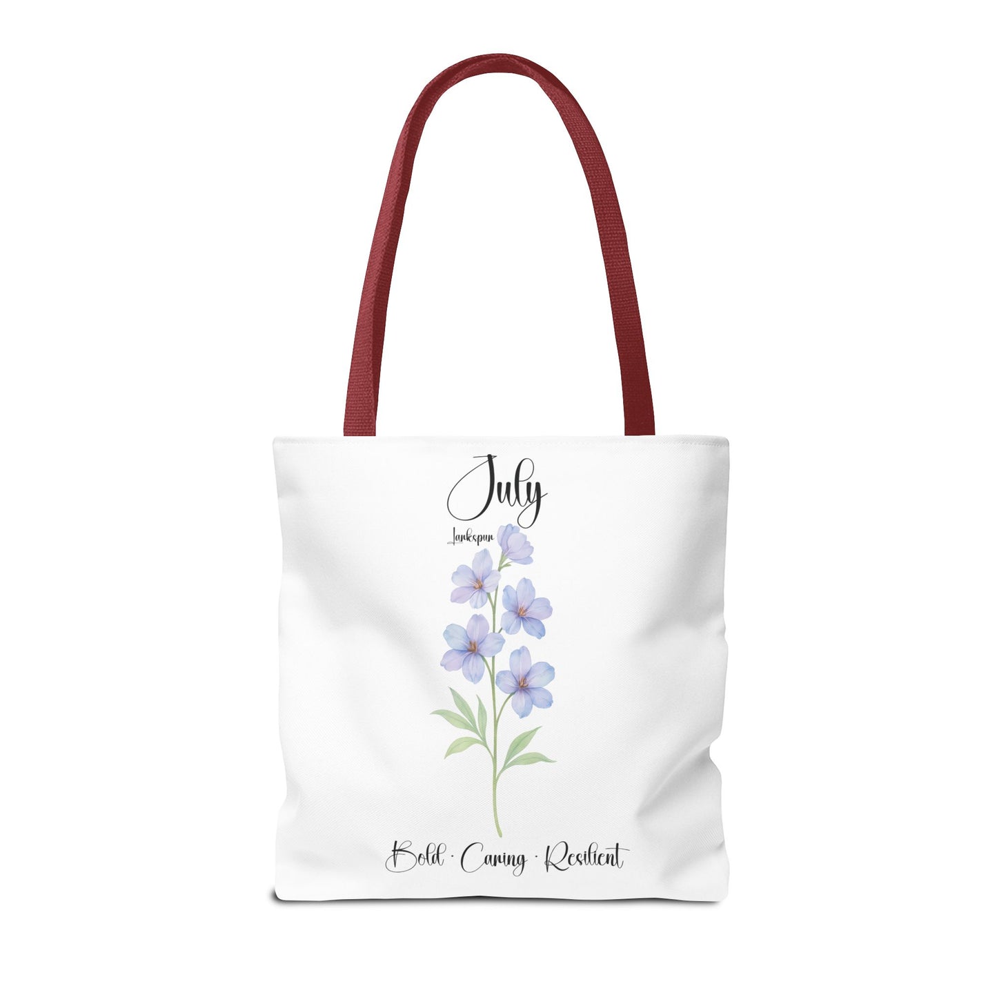 Personalized birth month flower tote bag for her, milestone birthdays, bestfriend gift.