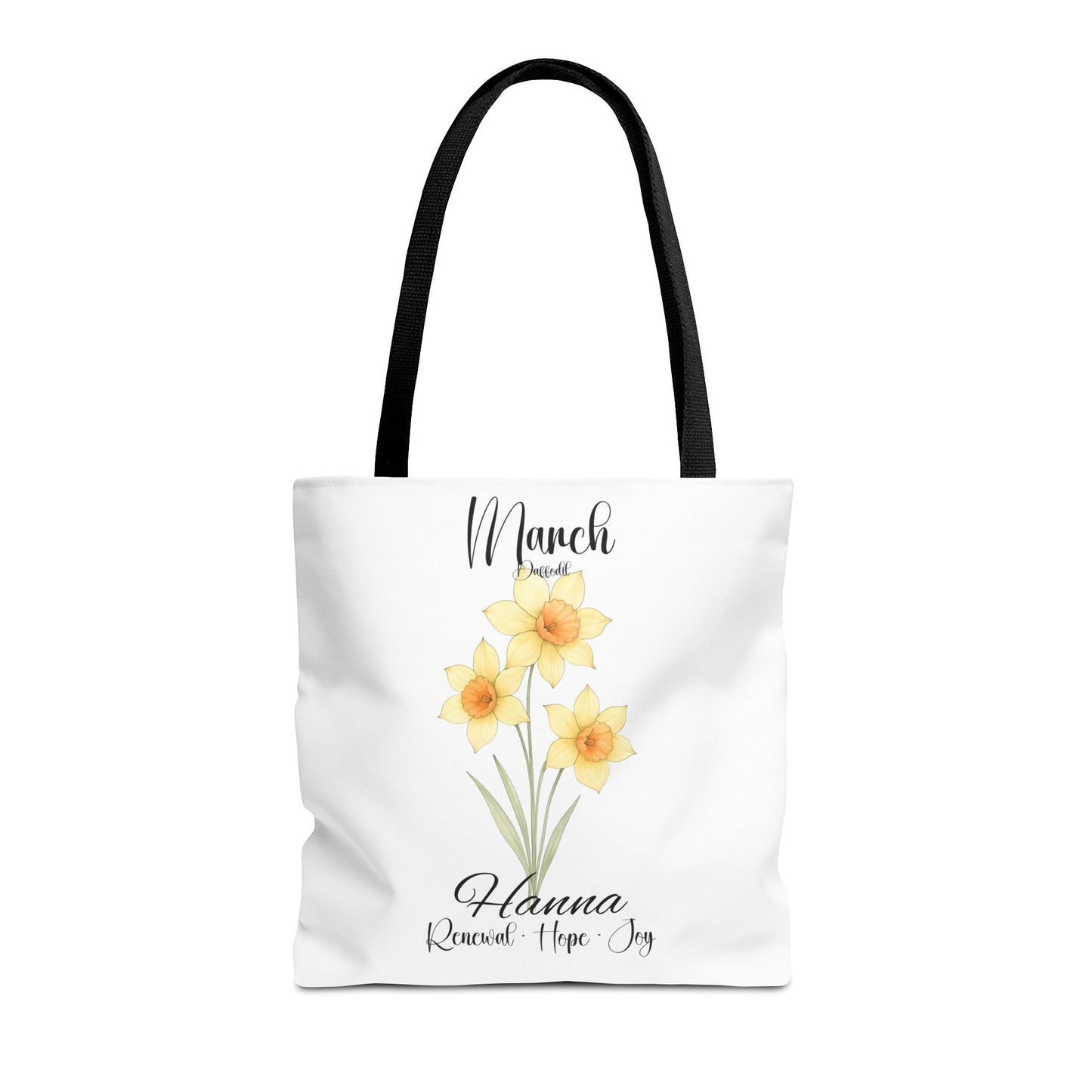 Custom botanical tote bag for her, birth month flower, milestone birthdays, bestfriend gift.
