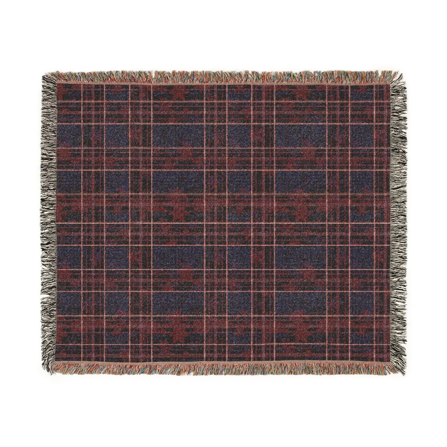 Woven Blanket, Warm Throw for Couch, Stylish Plaid Design, Cozy Home Decor