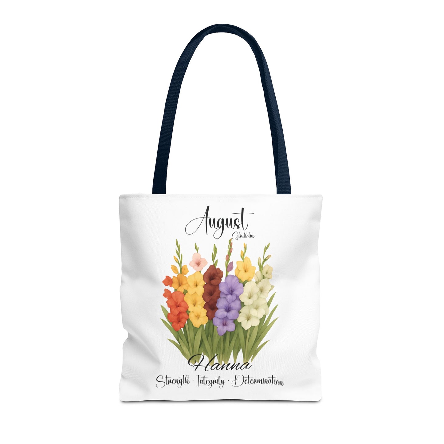 Custom birth month flower bag for her, milestone birthdays, bestfriend gift.