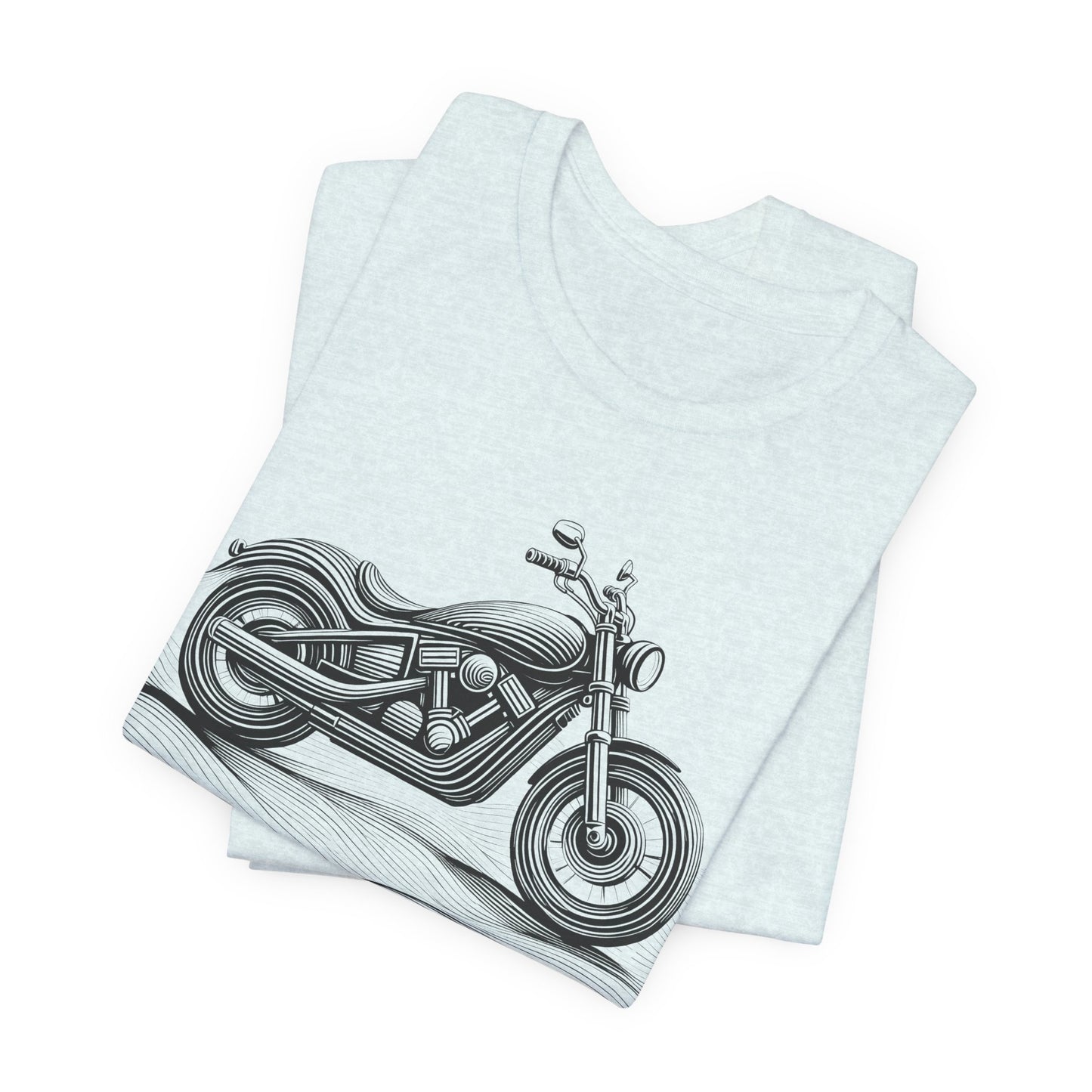 Cotton biker shirt, streetwear tee, biker apparel, motorcycle gift.