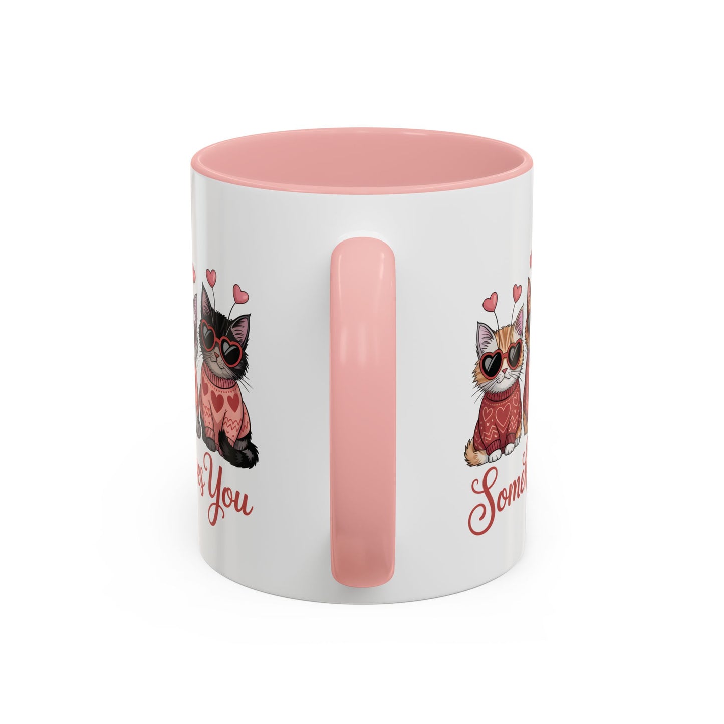 Valentine Kitty Mug | kitten Coffee Cup | cat Lover Gift | Valentines Day Mug |