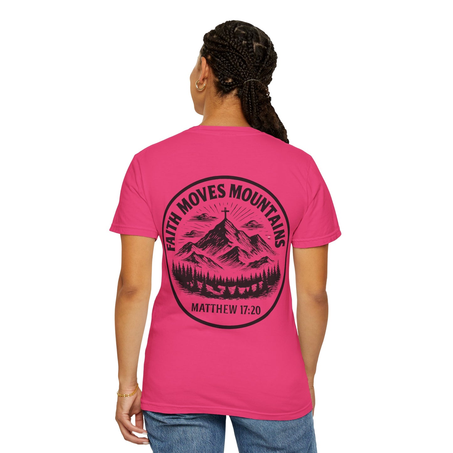 Faith Moves Mountains Comfort Colors Tee,Christianity Gift, Christianity Shirt,Christian Merch, Jesus Christ Shirt, Religion, Christian Gift