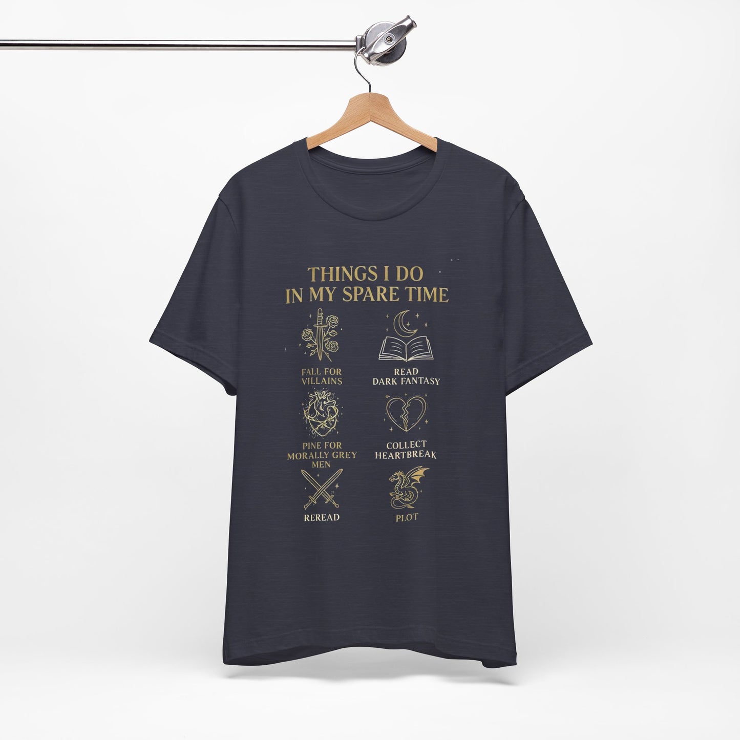 Dark Fantasy Book Lover Shirt | Morally Grey Men Tee | Villain Reader Gift | Bookish Aesthetic Tee