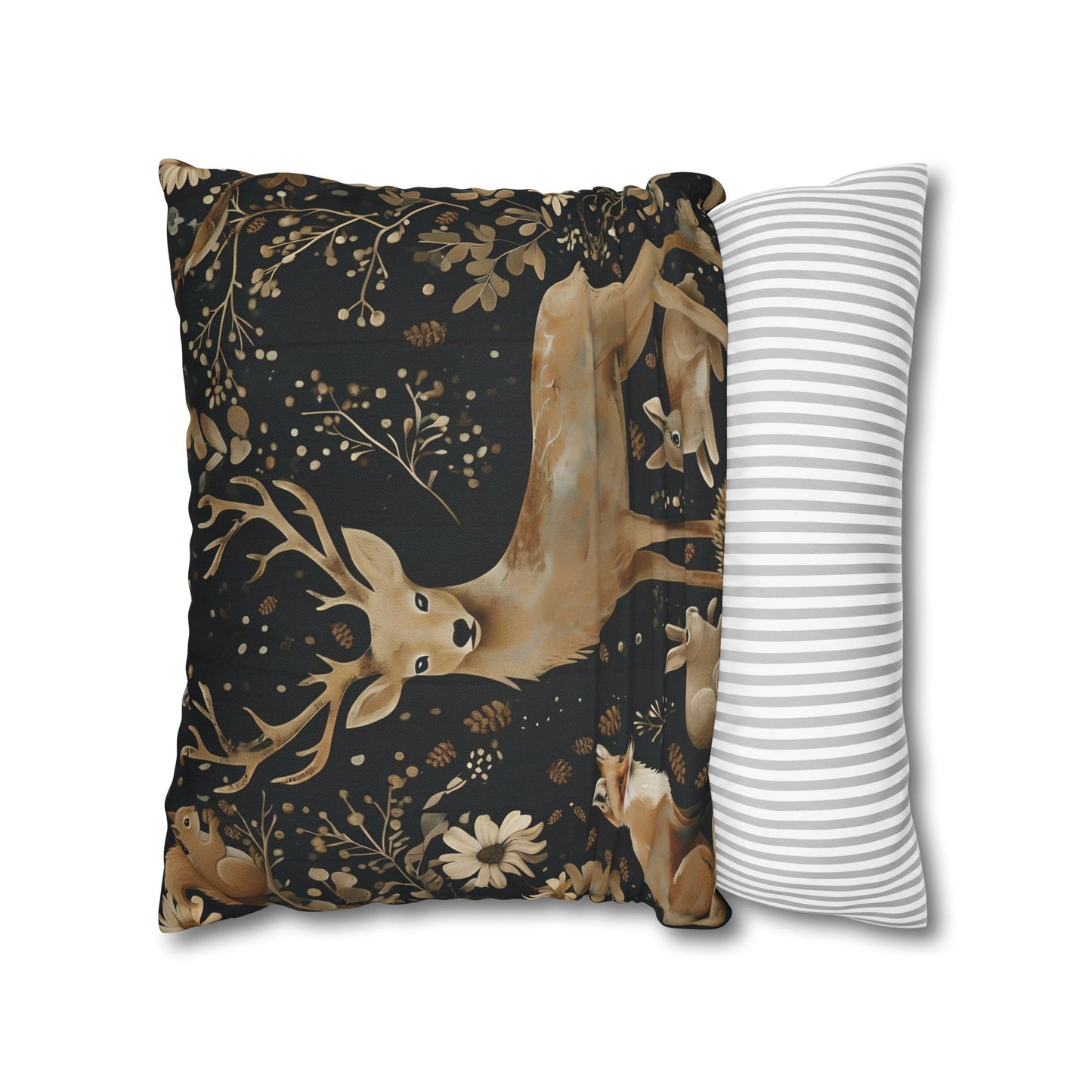 Rustic pillow cover, nature lovers gift, cozy home accent, housewarming gift