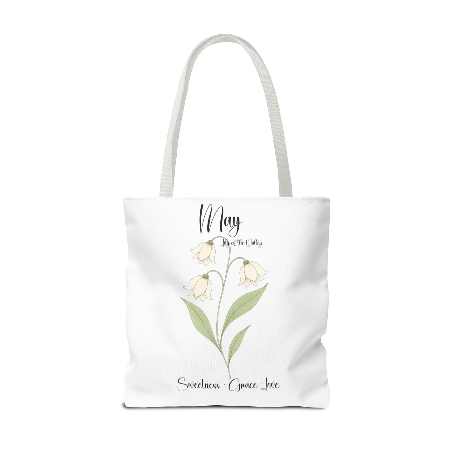 Personlised birth month flower bag for her, milestone birthdays, bestfriend gift.