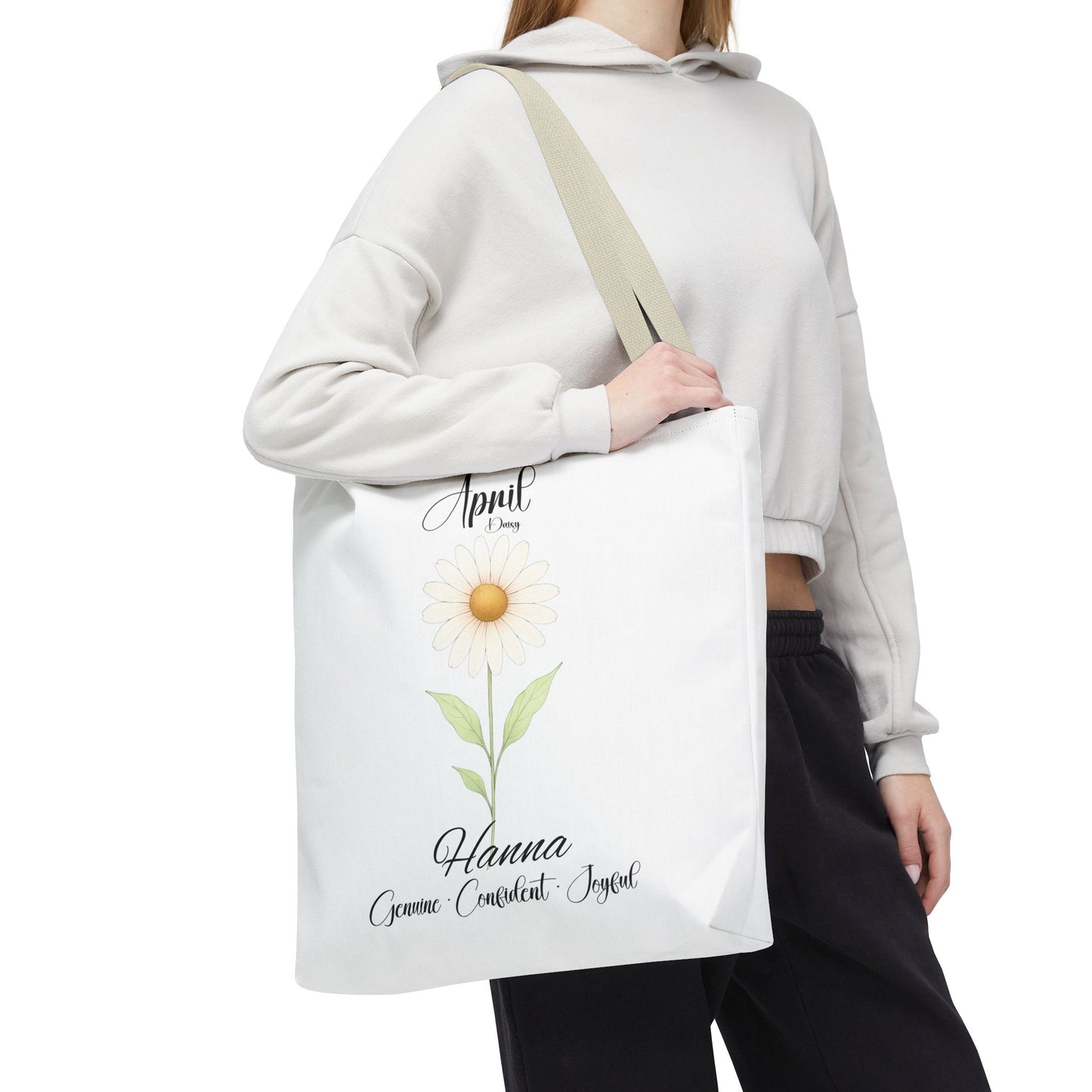 Custom birth month flower bag for her, milestone birthdays, bestfriend gift.