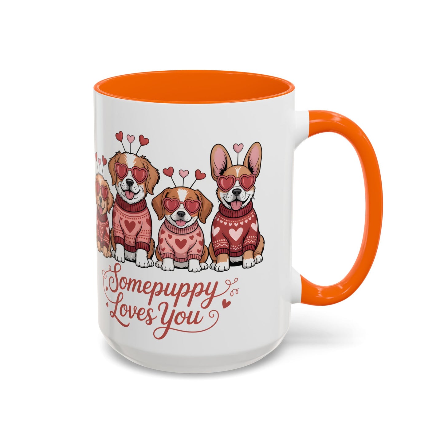 Valentine Dog Mug | Cute Puppy Coffee Cup | Dog Lover Gift | Valentines Day Mug |