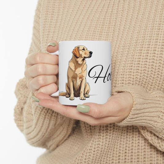 Personalized Golden Retriever Mug | Custom Dog Name Mug | Dog Lover Gift |