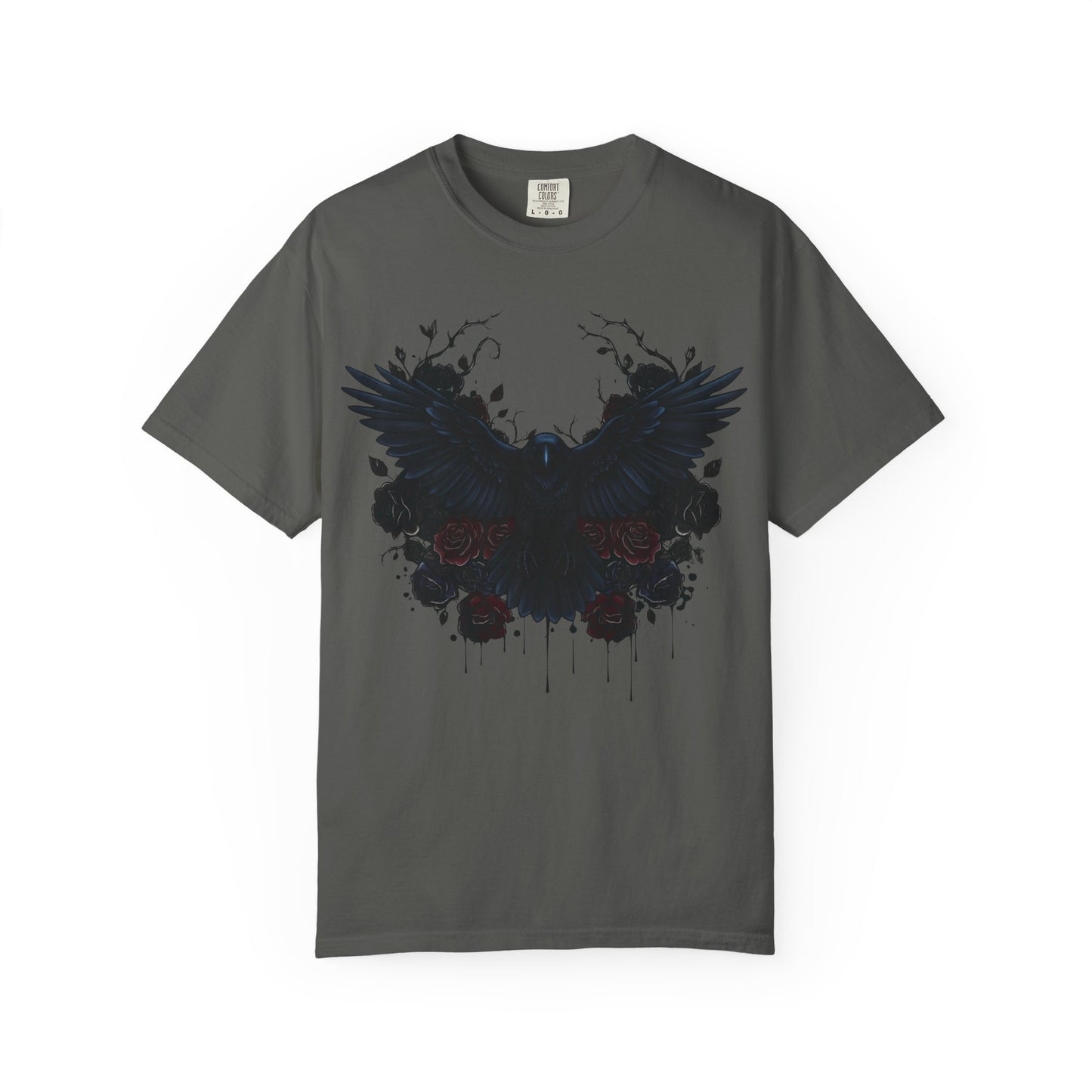 Dark Raven Gothic Apparel  | Unisex Cotton Shirt | Dark Aesthetic  | Alternative Goth T-Shirt