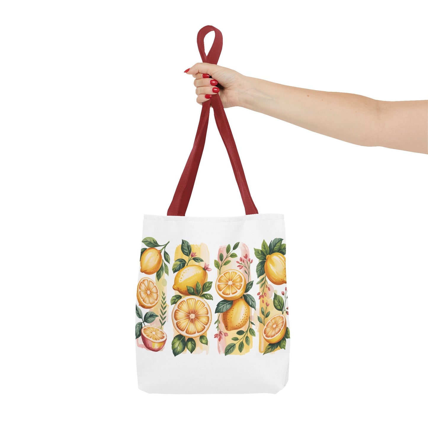 lemon tote bag, large grocery tote, alternative gifts
