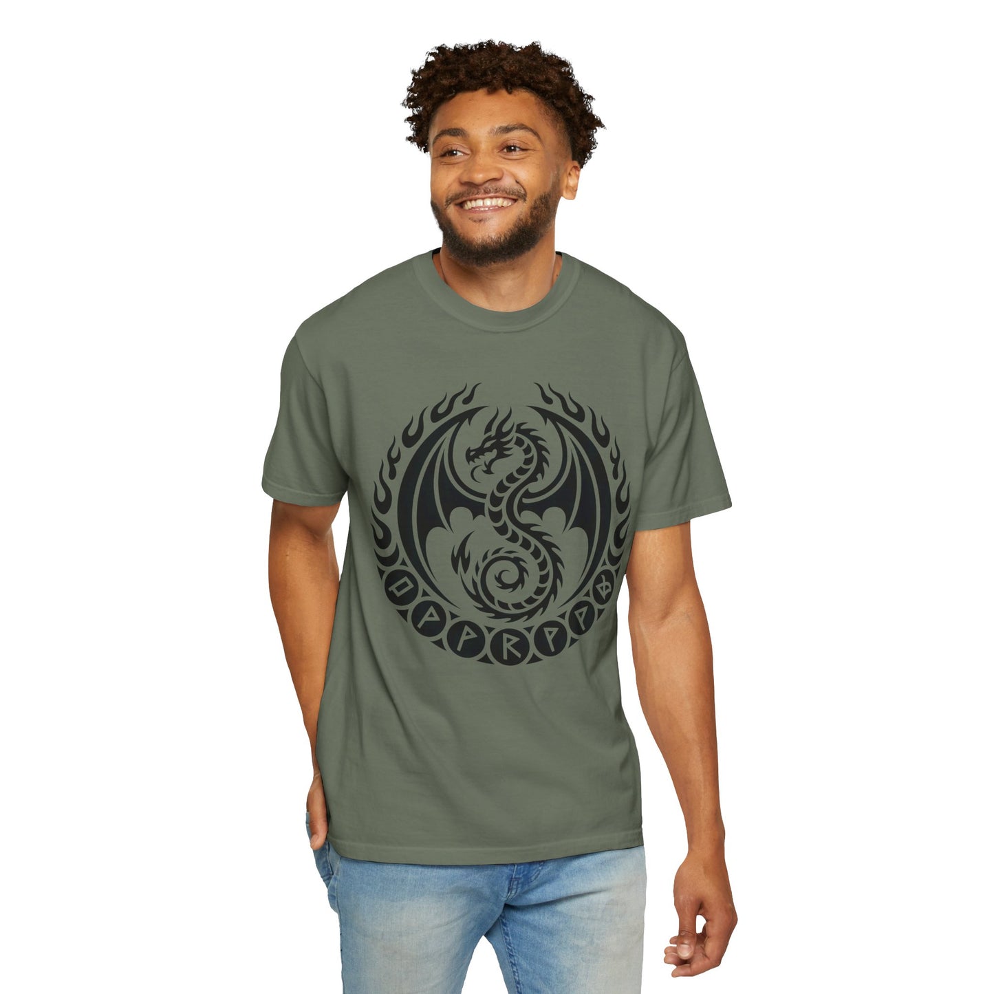 Comfort Colors dragon lovers viking shirt, norse mythology alternative gifts.