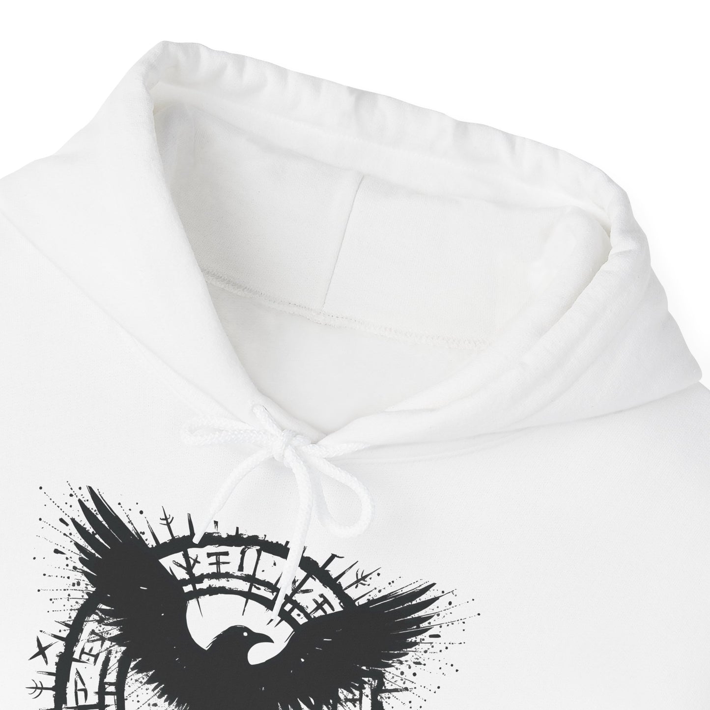 Norse Viking Raven Hoodie, Pagan Clothing, Viking Hoodie, Norse Mythology Apparel.