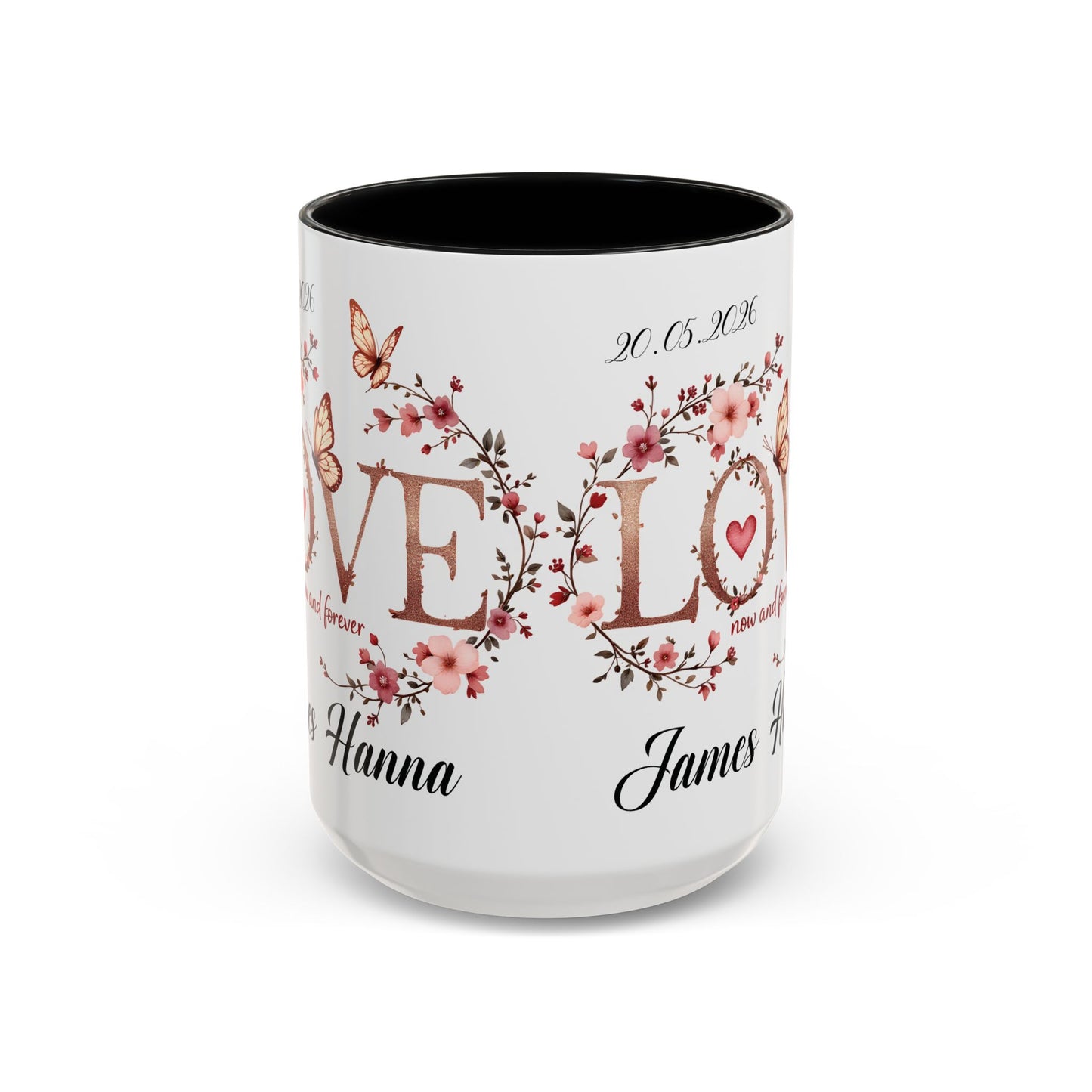 Custom Wedding Mug | Personalized Anniversary Mug | Valentines Day Gift |