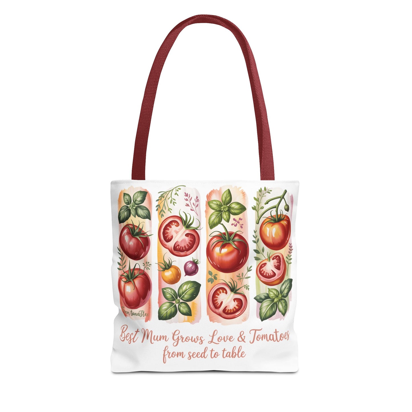 Best Mom Tote Bag, Tomato Garden Lover Design, Perfect Mothers Day Gift for Moms Who Love Gardening and Nature