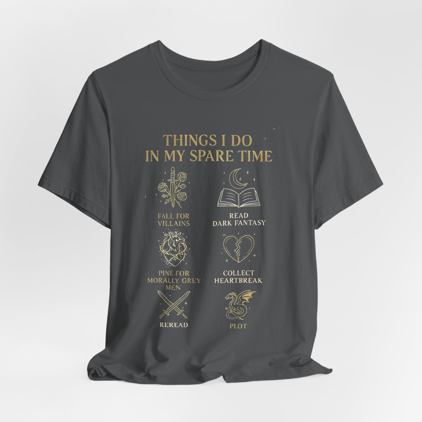 Dark Fantasy Book Lover Shirt | Morally Grey Men Tee | Villain Reader Gift | Bookish Aesthetic Tee