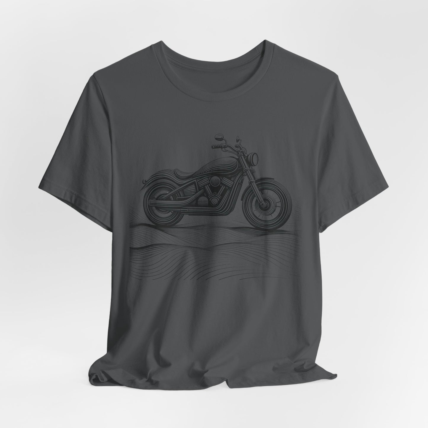 Cotton biker shirt, streetwear tee, biker apparel, motorcycle gift.